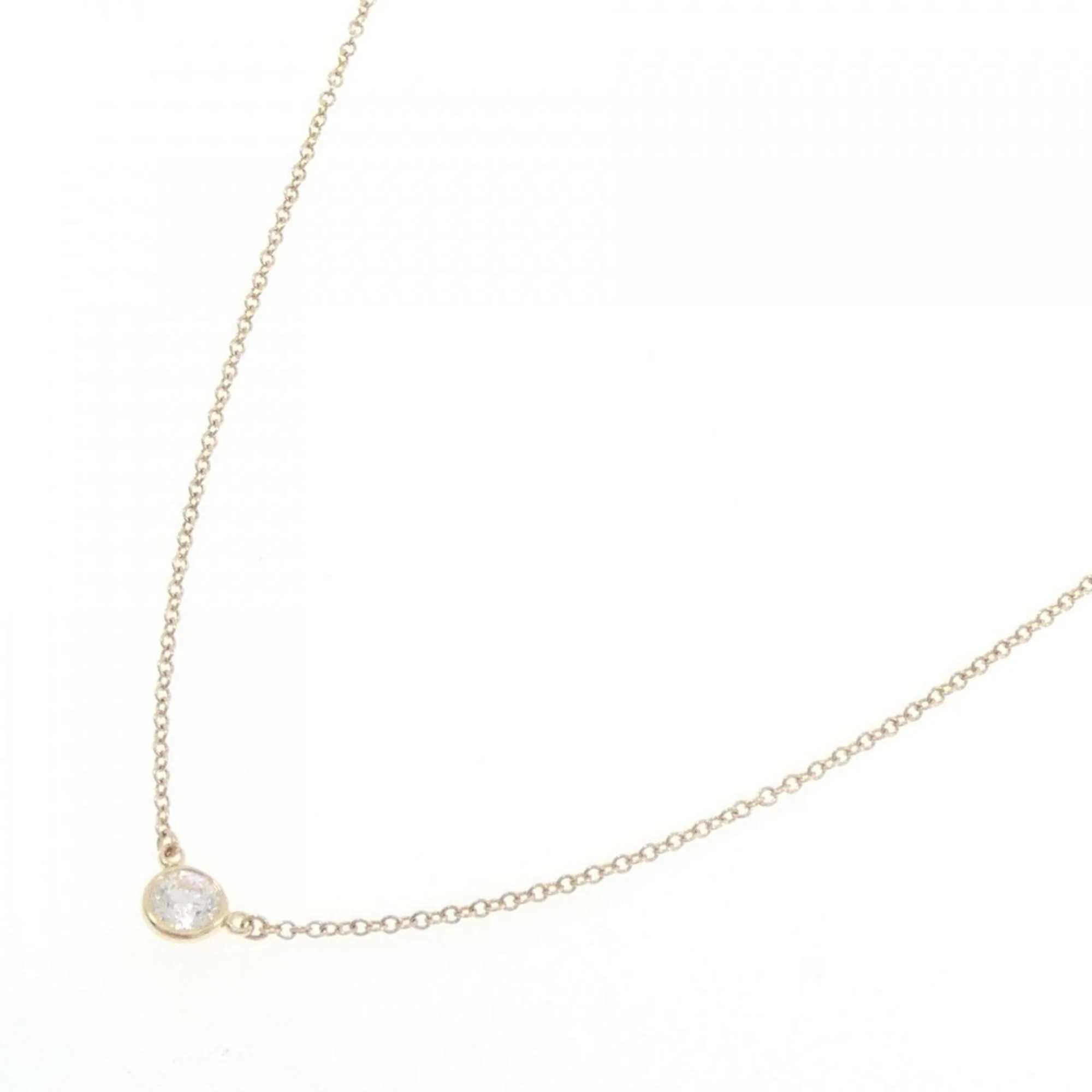 Elsa Peretti Diamonds By The Yard Pendant Necklace 18K Yellow Gold and Diamond - Image 2