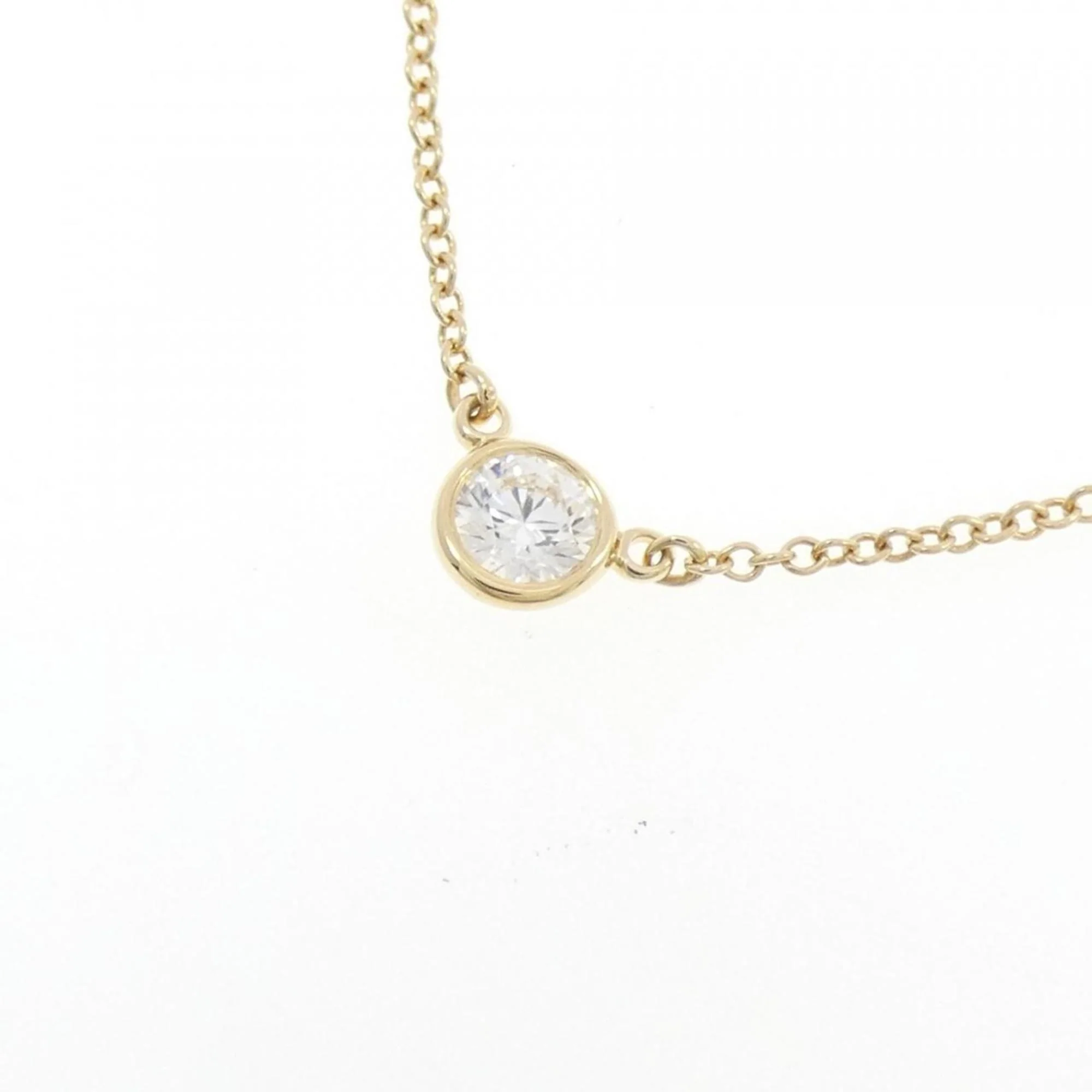 Elsa Peretti Diamonds By The Yard Pendant Necklace 18K Yellow Gold and Diamond - Image 3