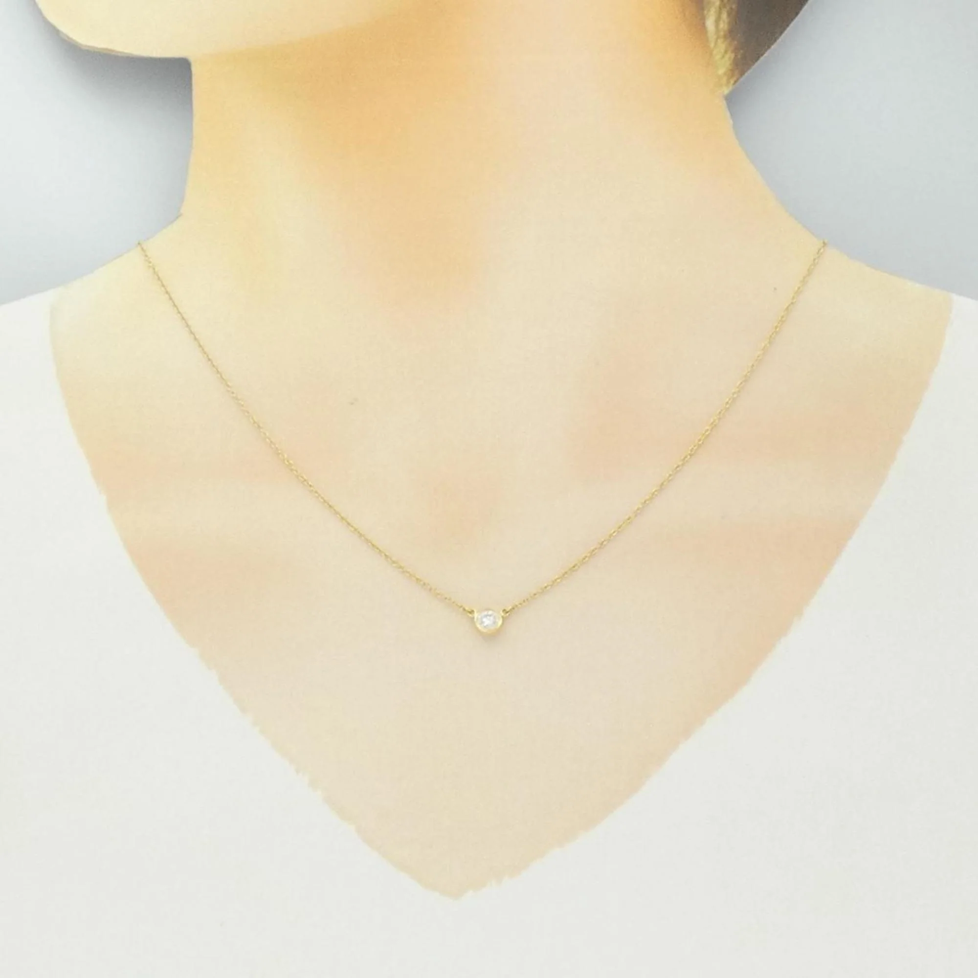 Elsa Peretti Diamonds By The Yard Pendant Necklace 18K Yellow Gold and Diamond - Image 6