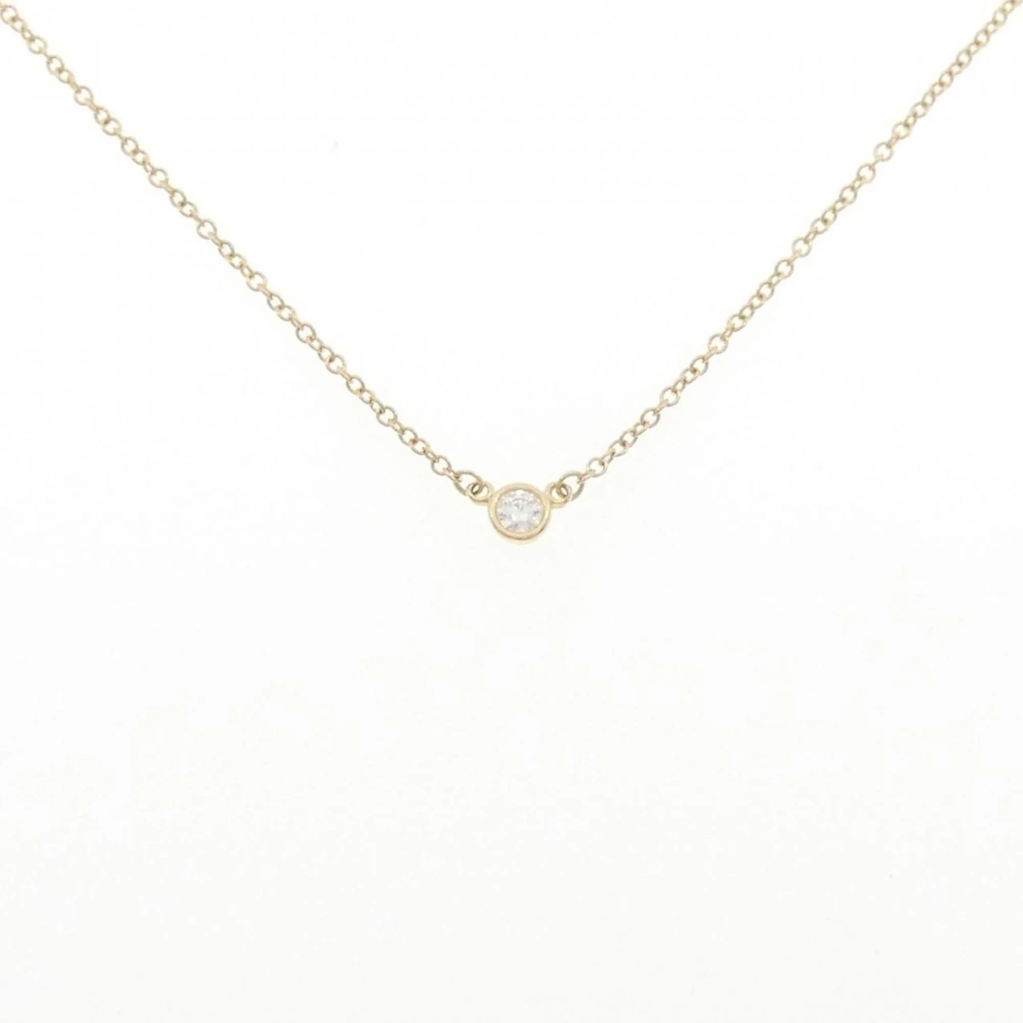 Elsa Peretti Diamonds By The Yard Pendant Necklace 18K Yellow Gold and Diamond