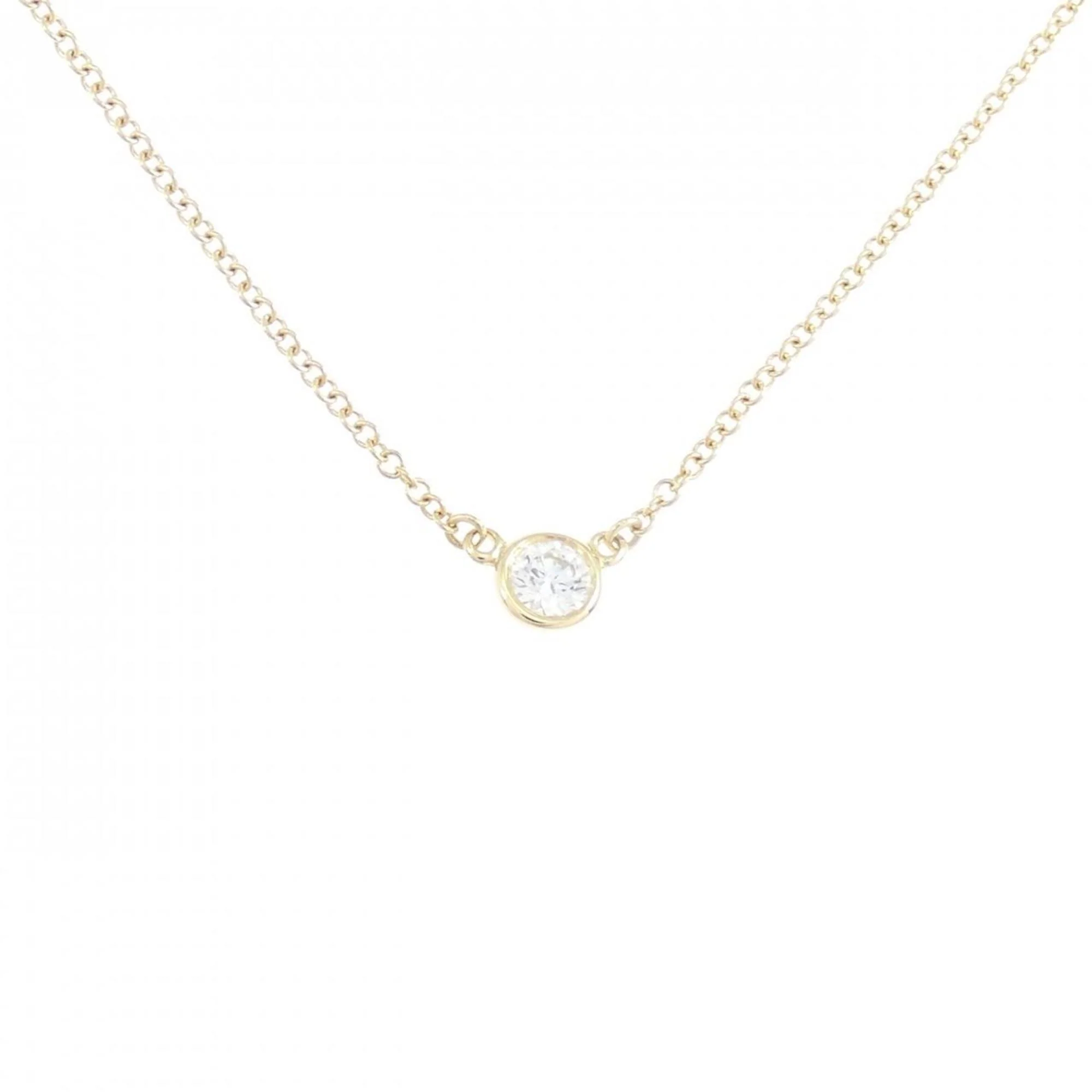 Elsa Peretti Diamonds By The Yard Pendant Necklace 18K Yellow Gold and Diamond
