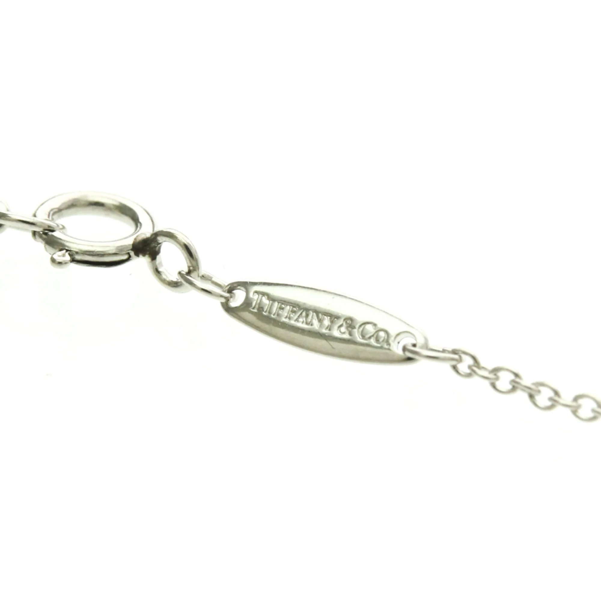 Elsa Peretti Diamonds By The Yard Pendant Necklace Sterling Silver and Platinum and Diamond - Image 9