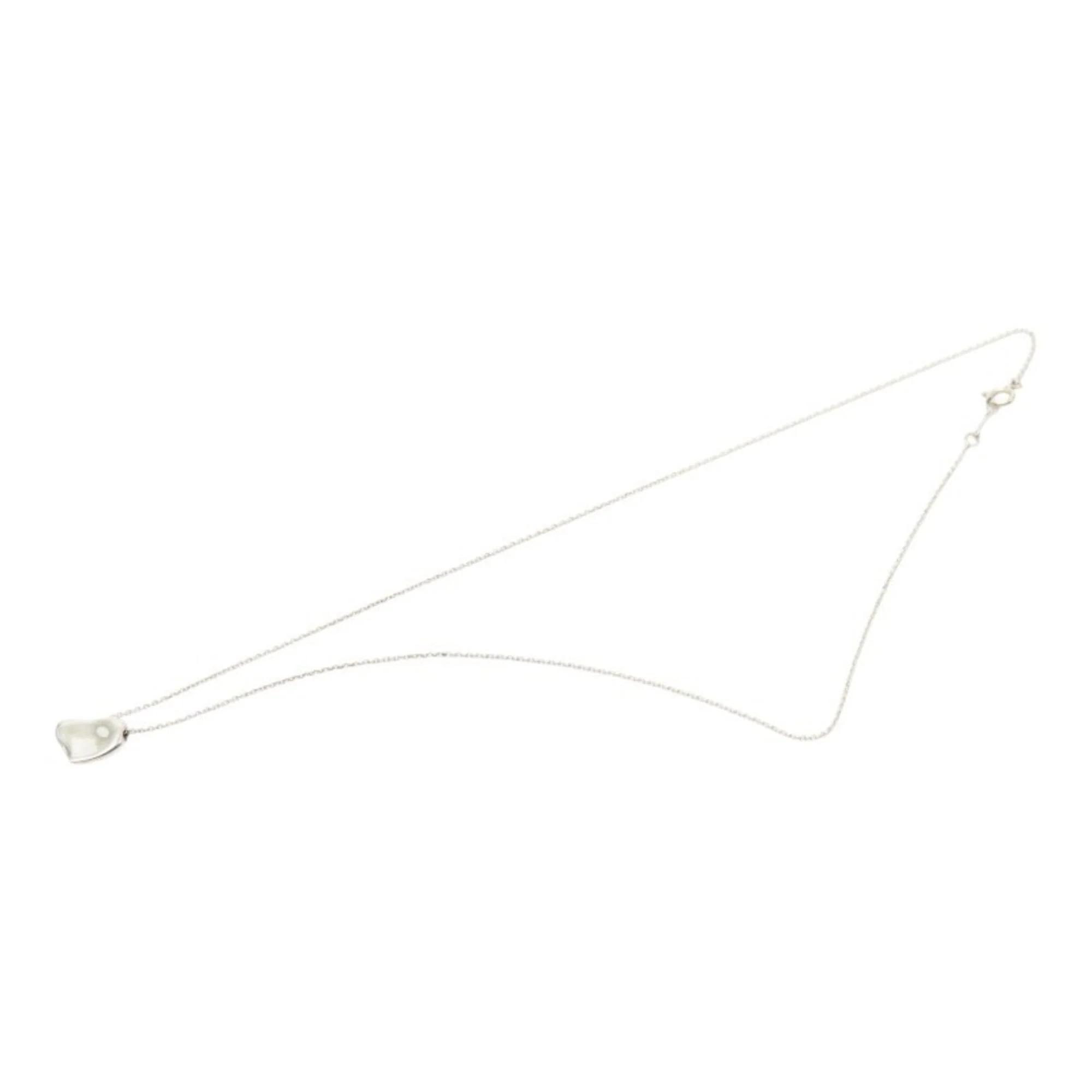 Full Heart Pendant Necklace Sterling Silver - Image 4