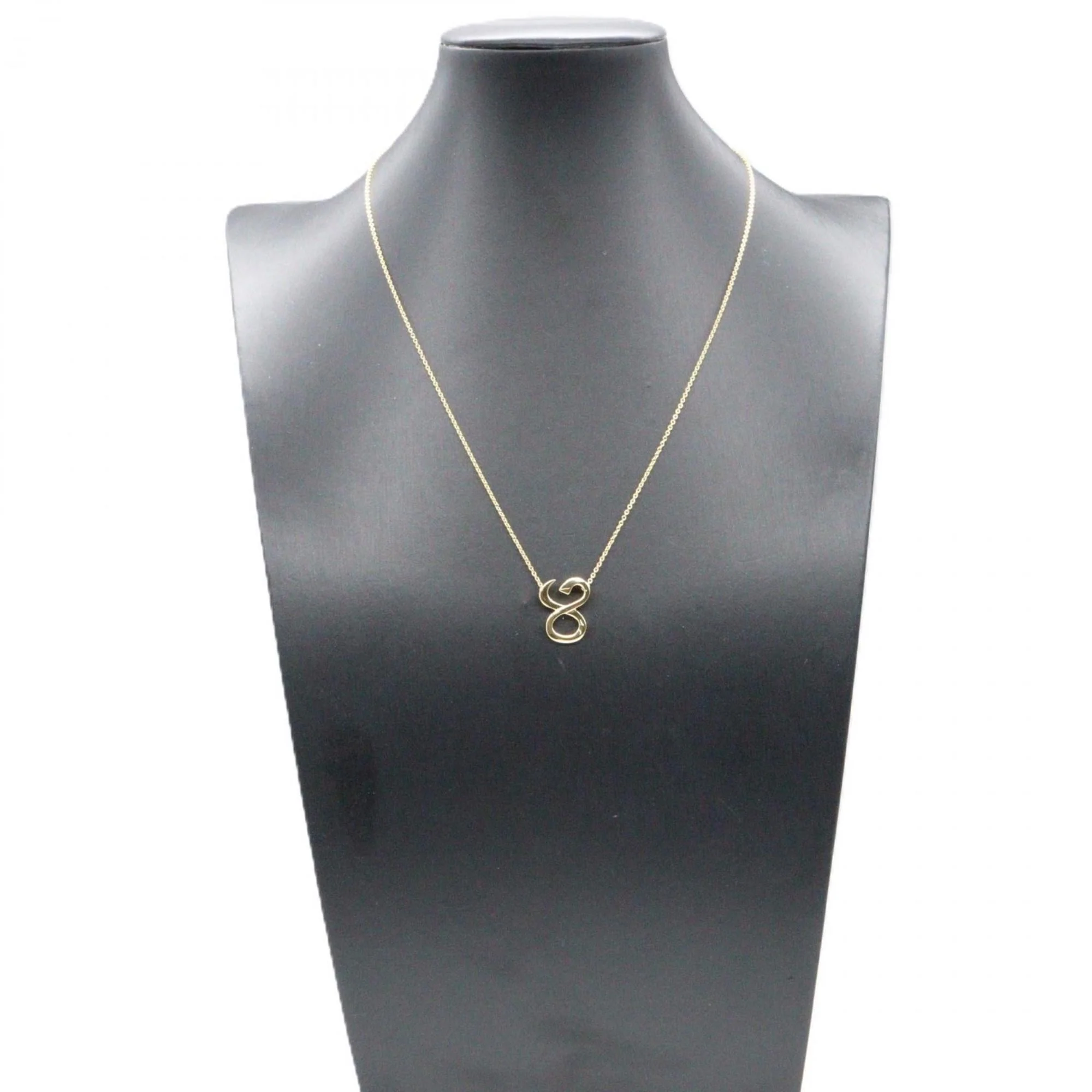 Graffiti Love Pendant Necklace 18K Yellow Gold - Image 5