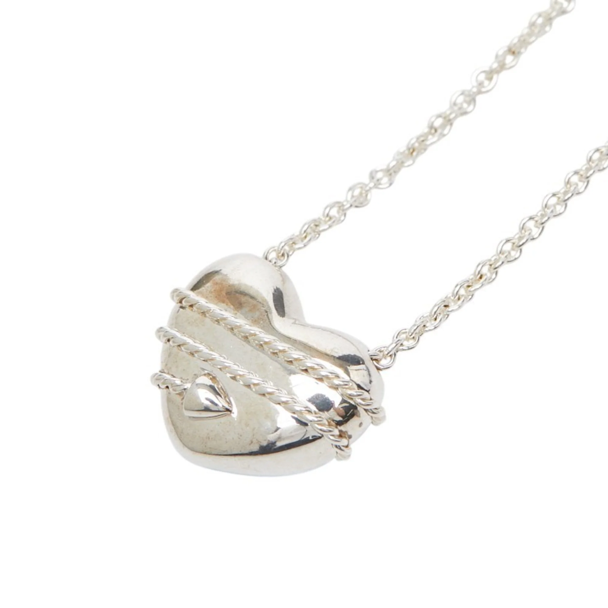 Heart and Arrow Pendant Necklace Sterling Silver