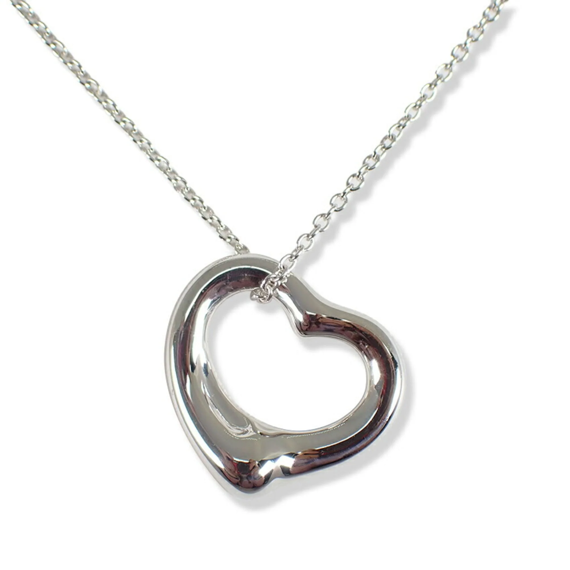 Heart Pendant Necklace Sterling Silver