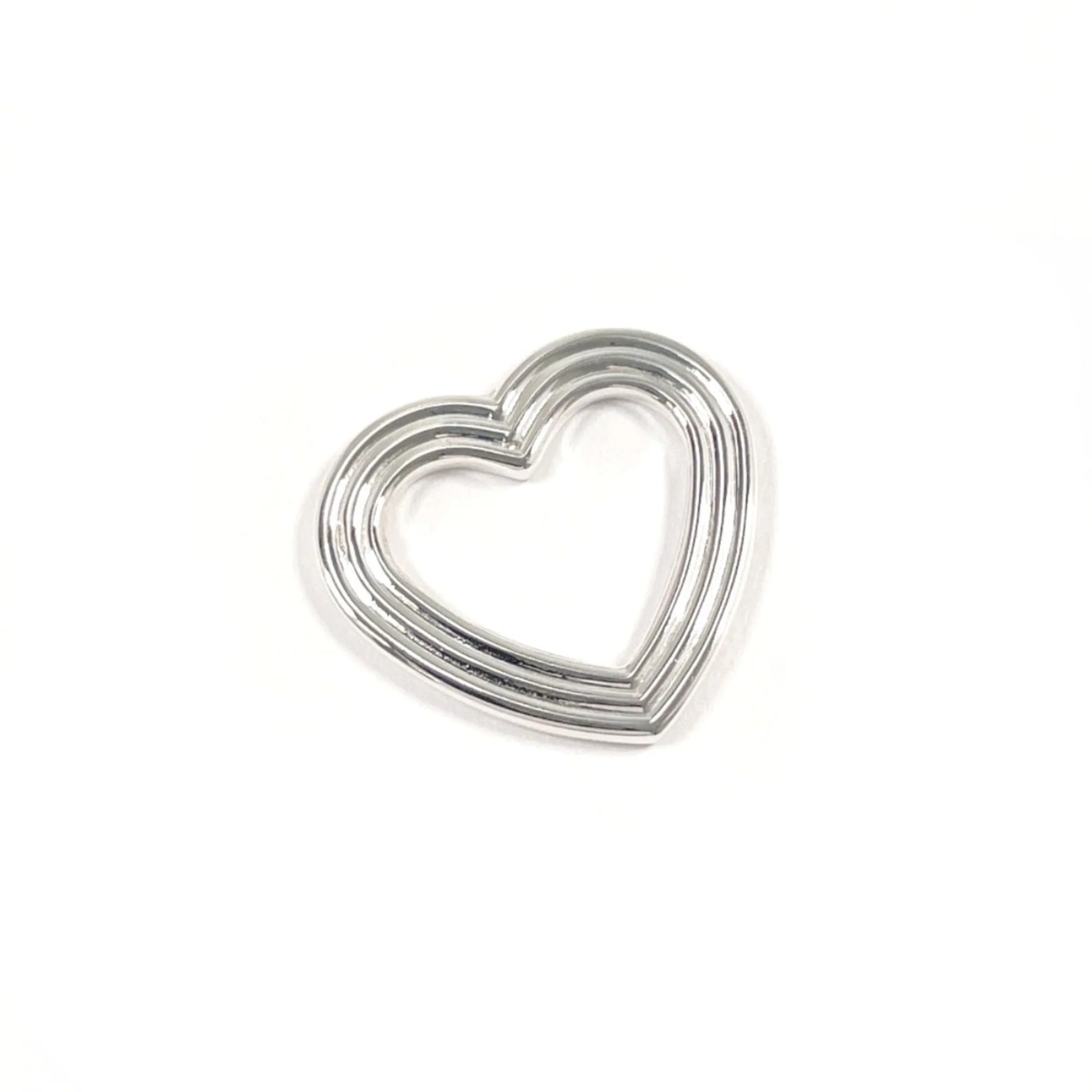 Heart Pendant Necklace Sterling Silver
