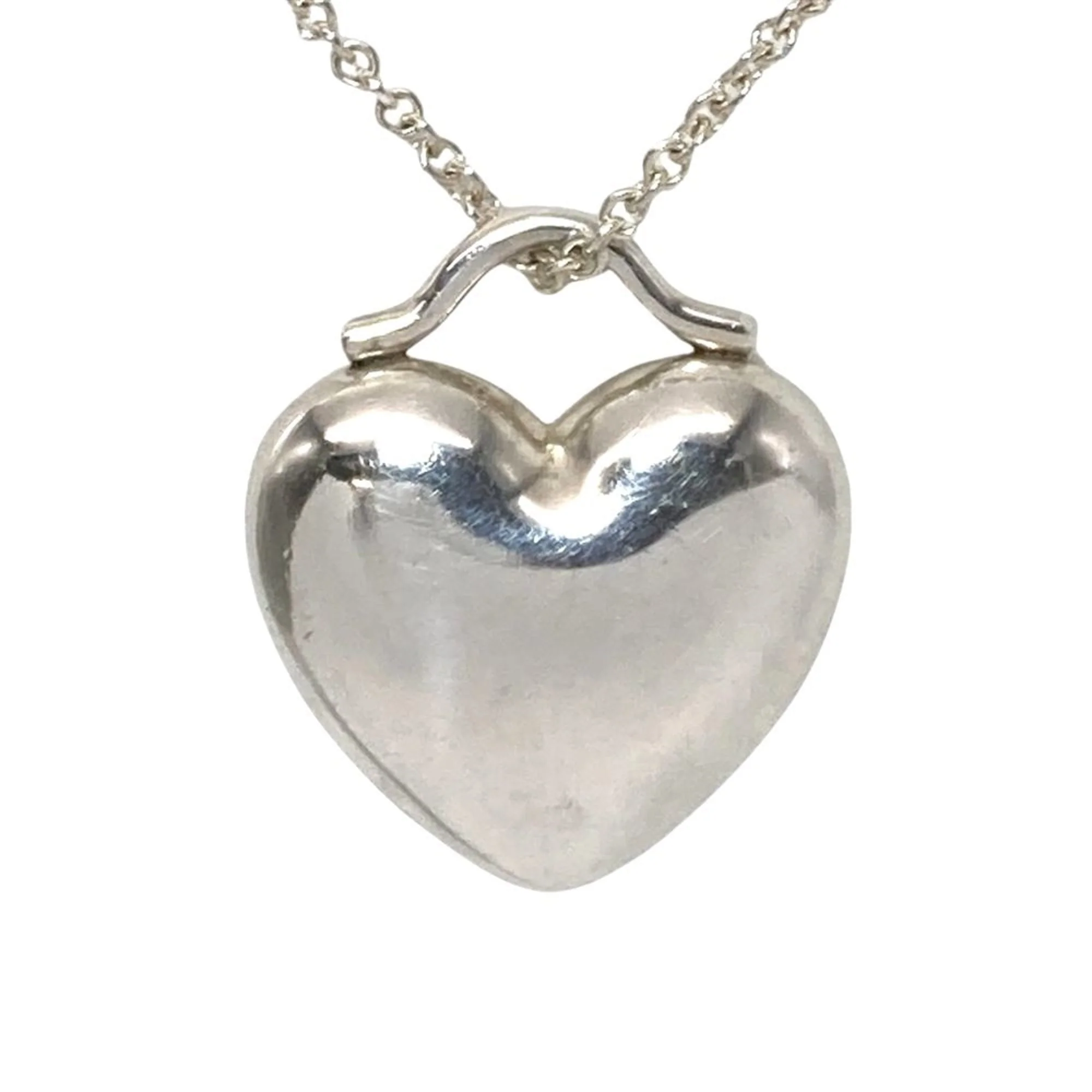Heart Pendant Necklace Sterling Silver