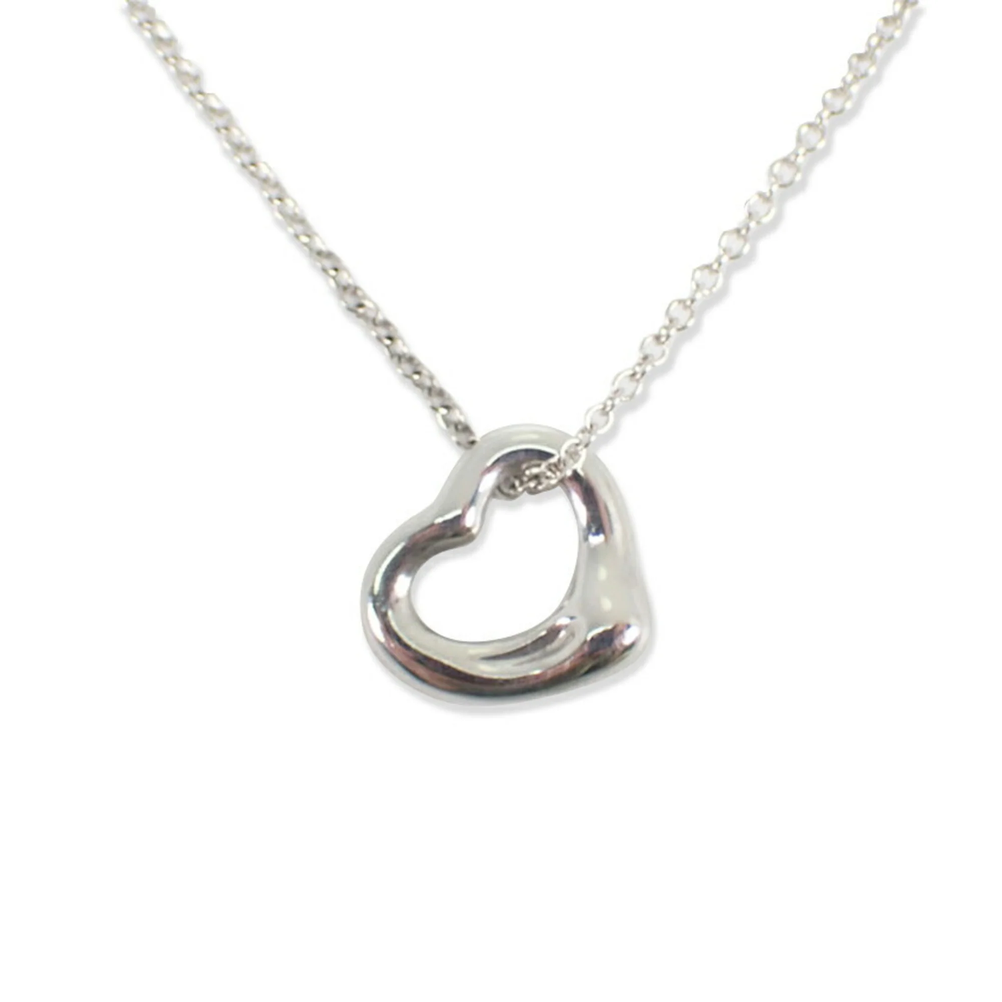 Heart Pendant Necklace Sterling Silver
