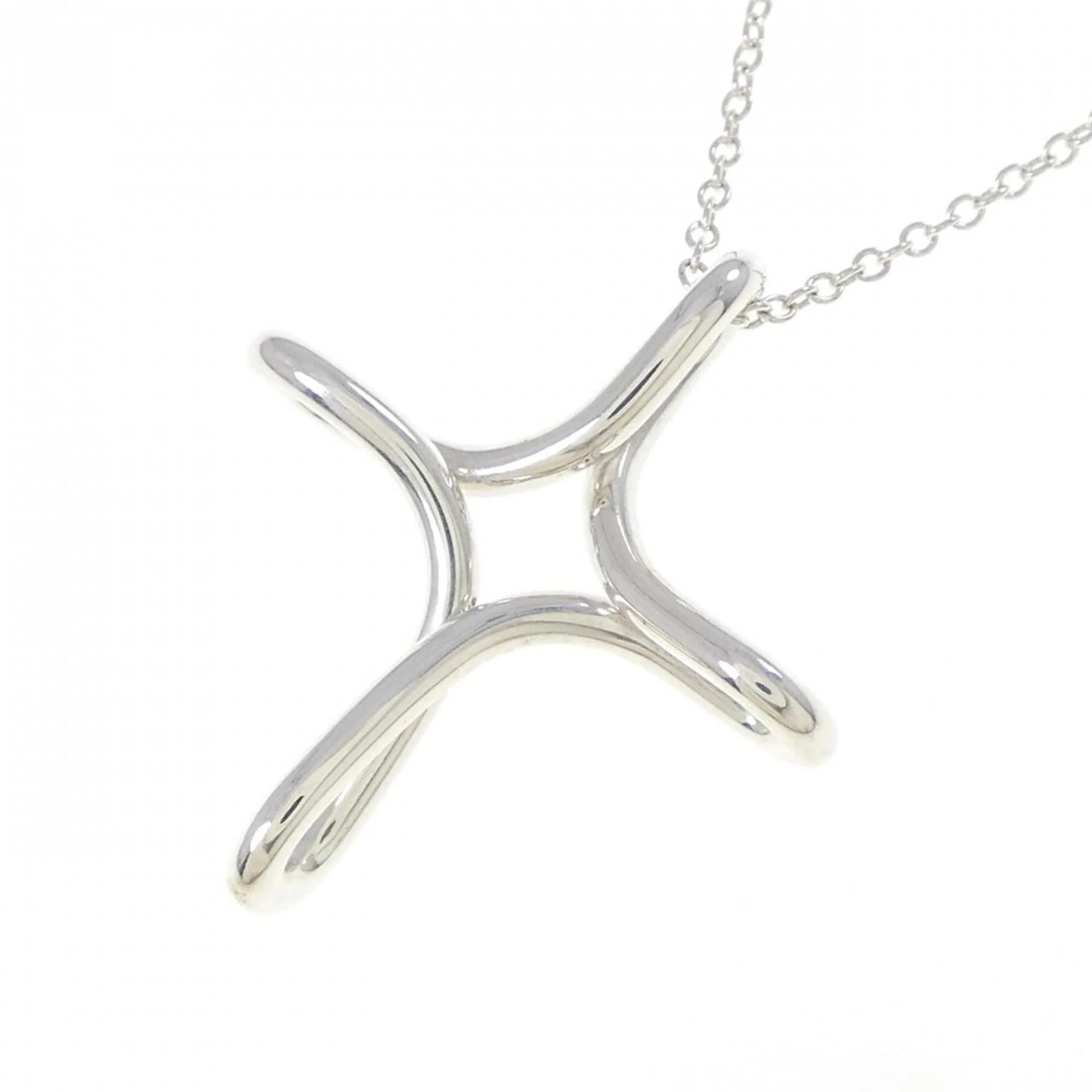 Infinity Cross Pendant Necklace Sterling Silver - Image 3