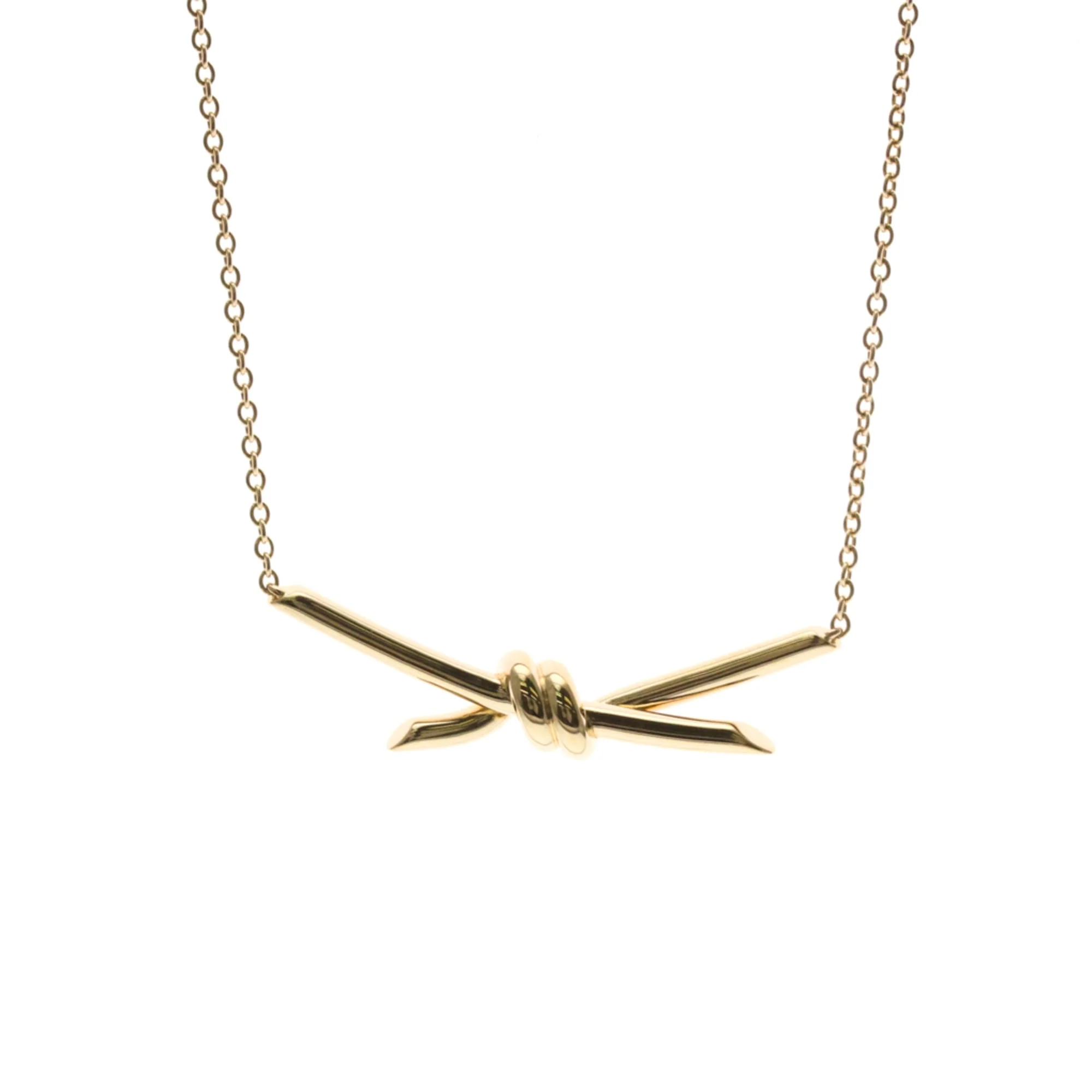 Knot Pendant Necklace 18K Rose Gold