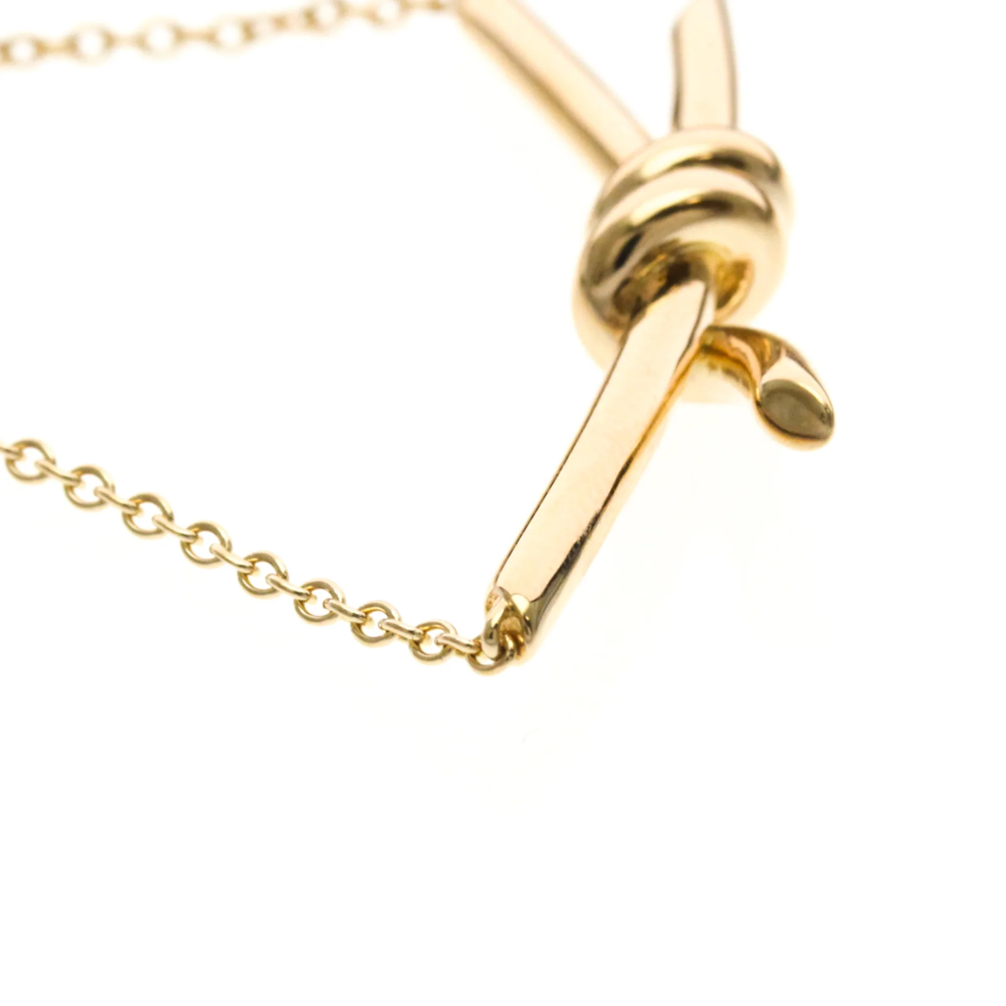 Knot Pendant Necklace 18K Rose Gold - Image 5