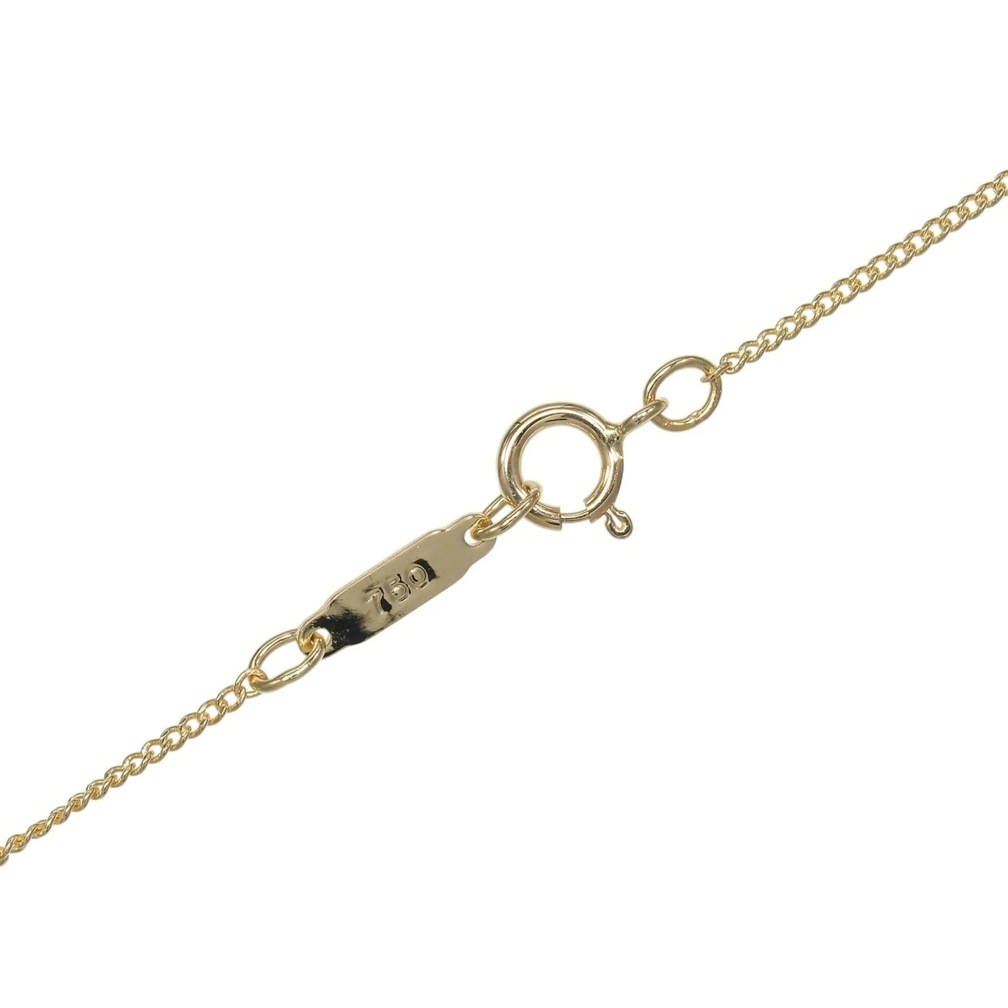 Leaf Pendant Necklace 18K Yellow Gold - Image 5