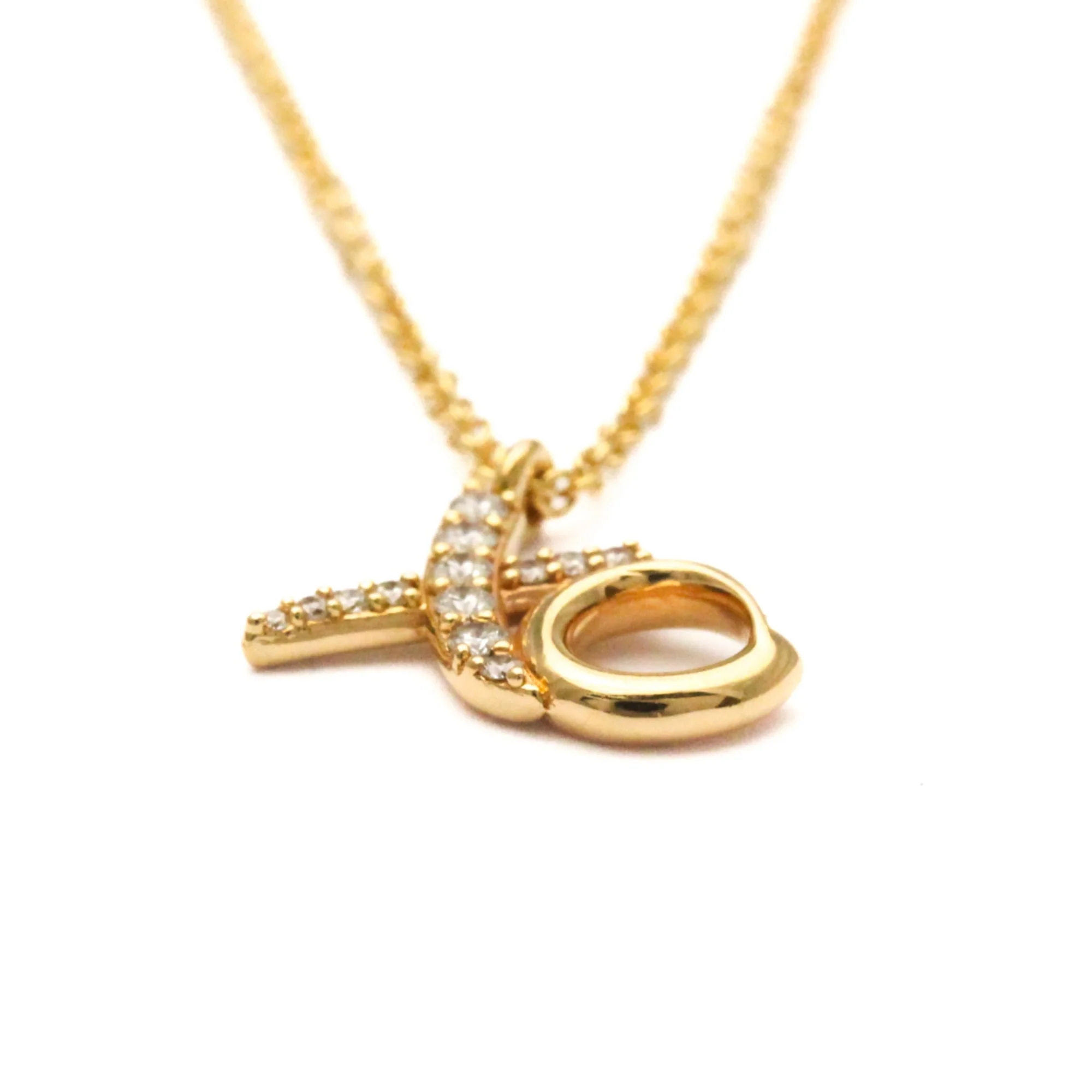 Love & Kisses Pendant Necklace 18K Rose Gold with Diamond - Image 6