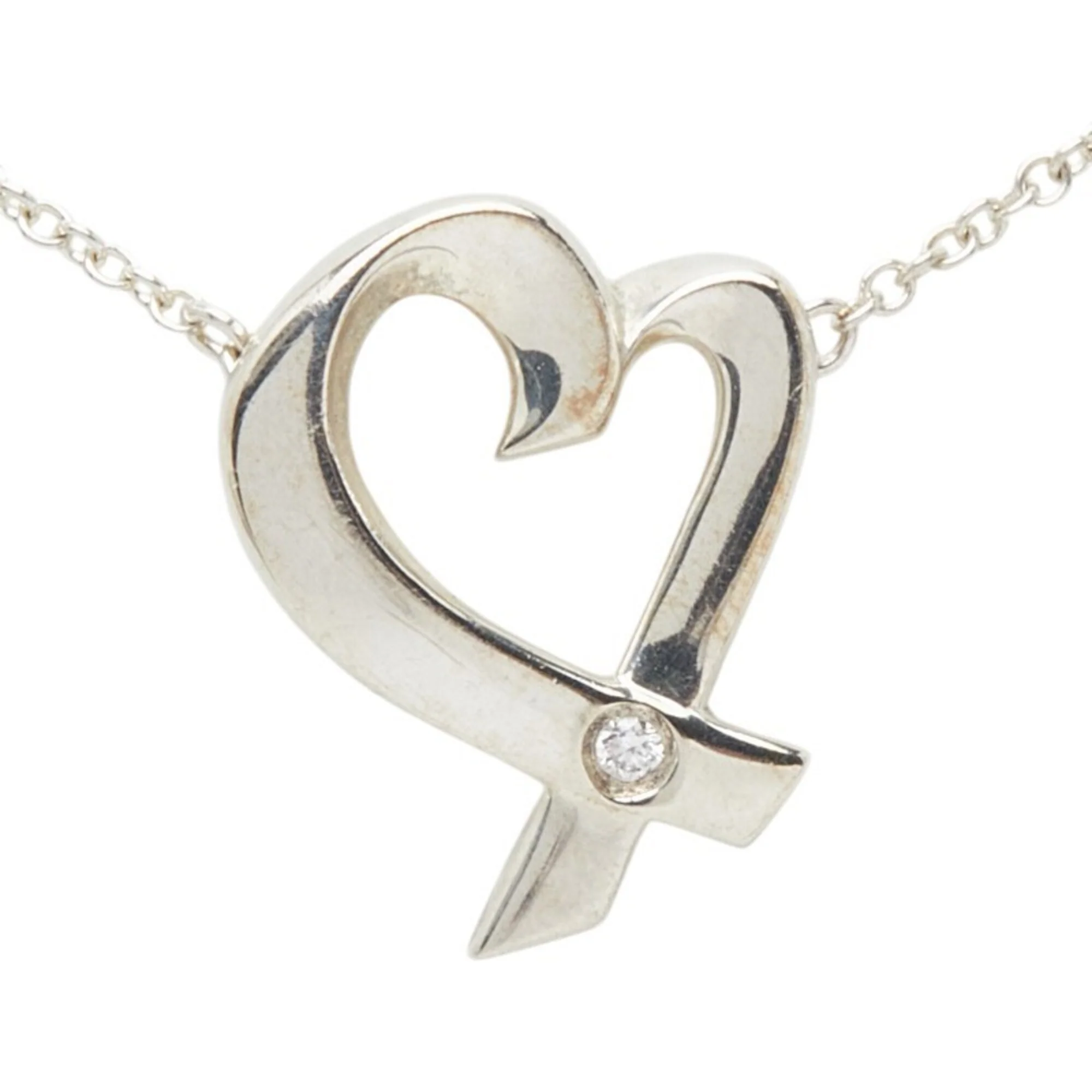 Loving Heart Pendant Necklace Sterling Silver - Image 2