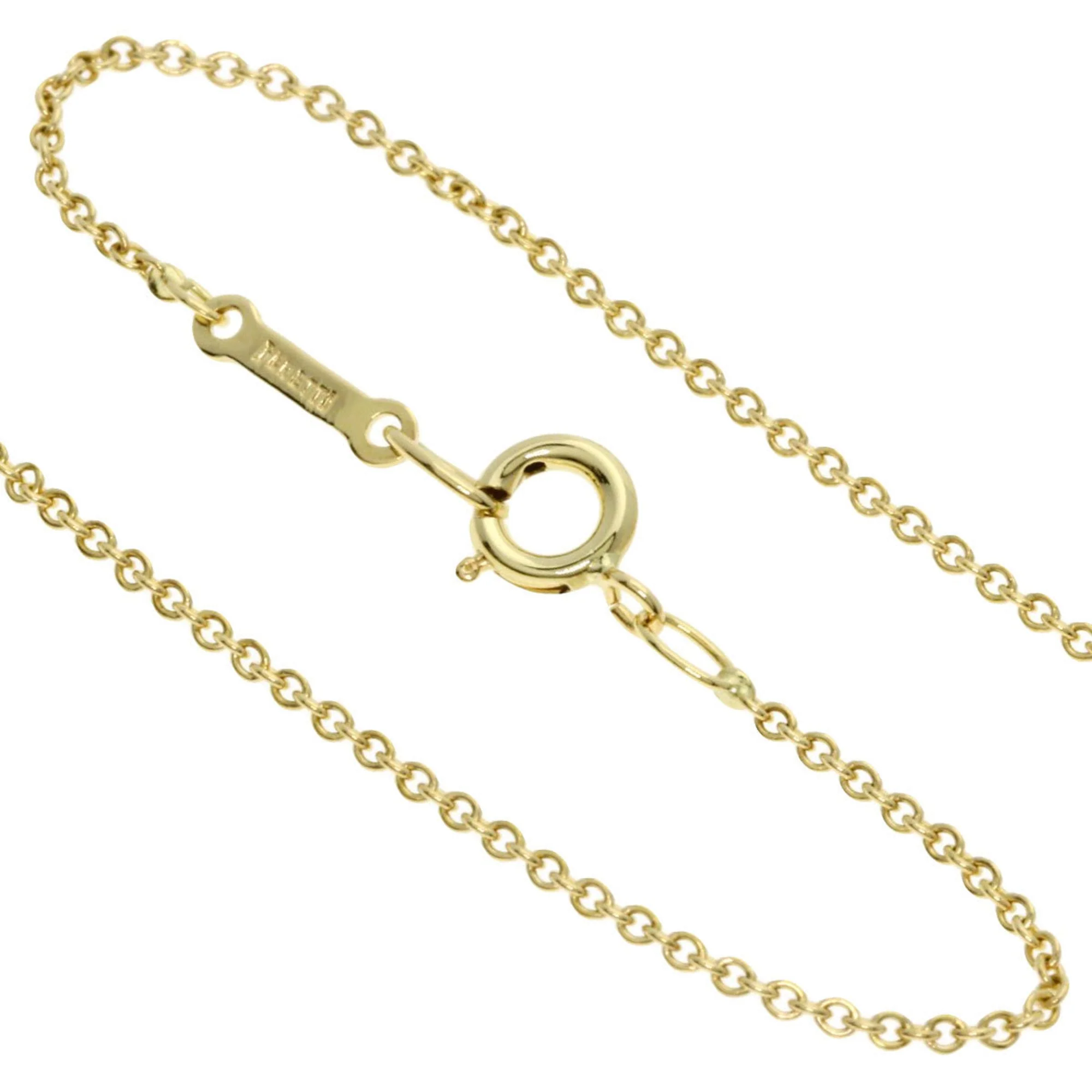 Open Heart Pendant Necklace 18K Yellow Gold 12.3mm - Image 3