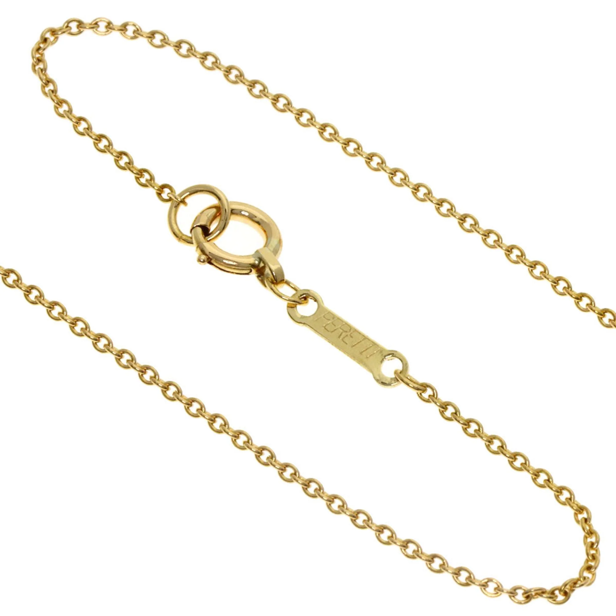 Open Heart Pendant Necklace 18K Yellow Gold 14.3mm - Image 3