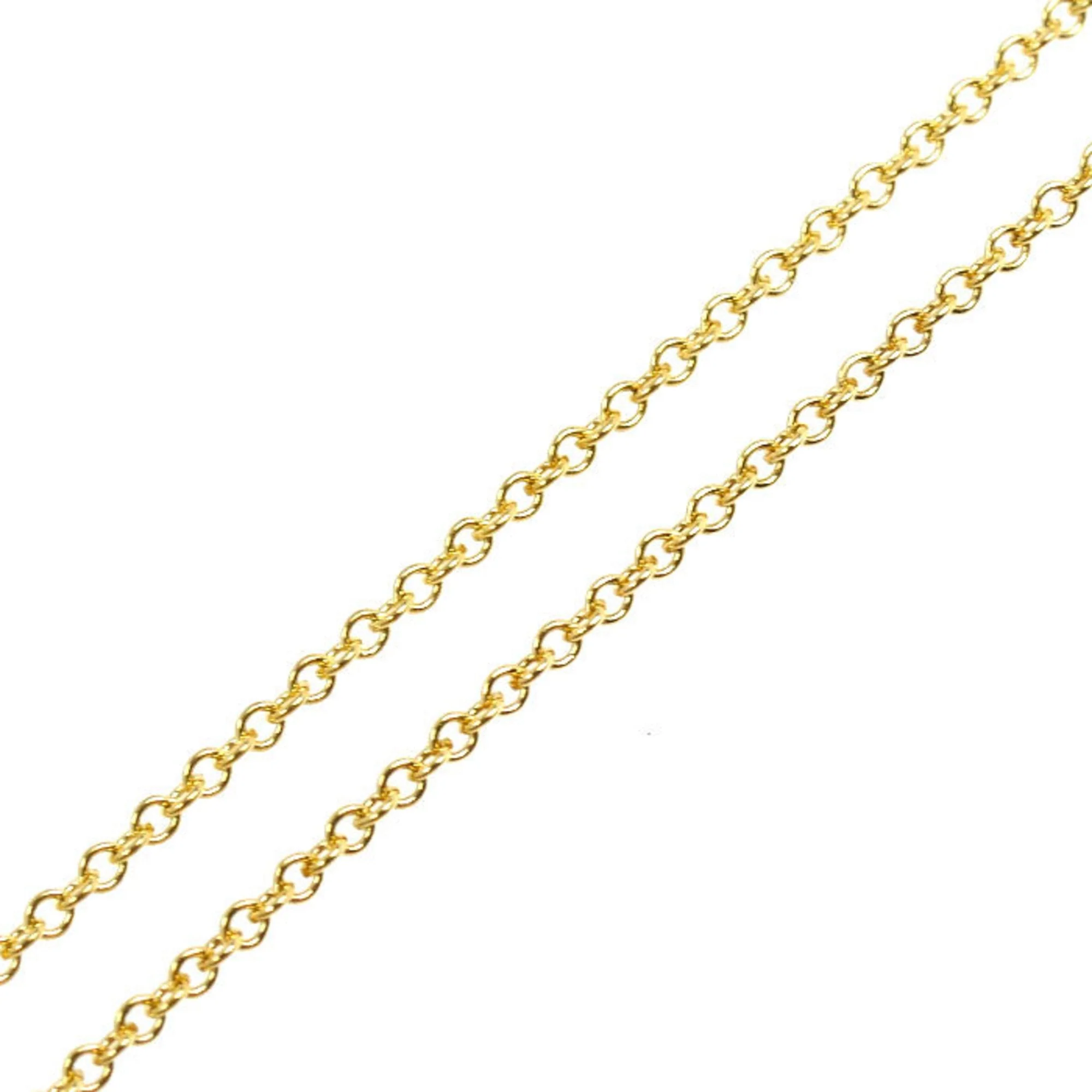 Open Heart Pendant Necklace 18K Yellow Gold 19.1mm - Image 4