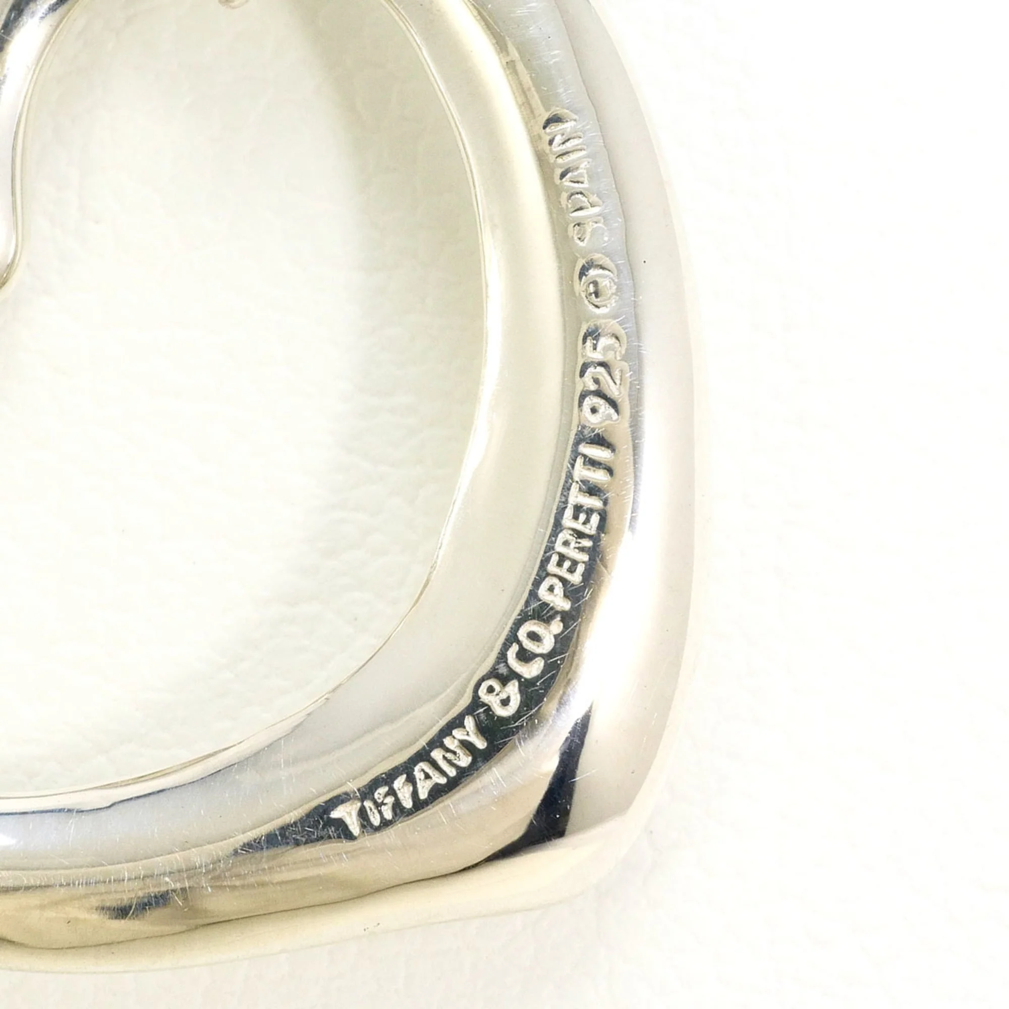 Open Heart Pendant Necklace Sterling Silver 18mm - Image 4