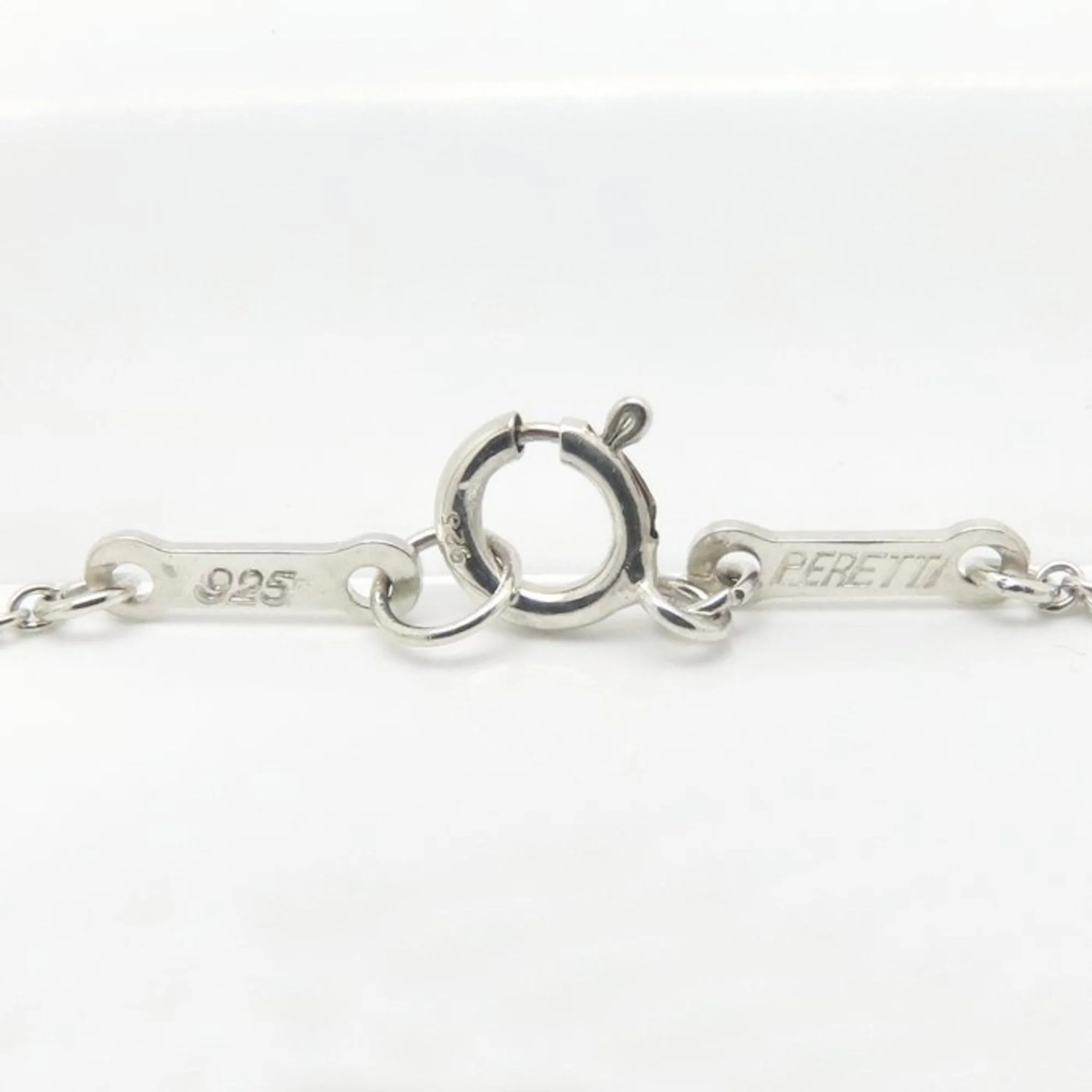 Open Teardrop Pendant Necklace Sterling Silver - Image 7
