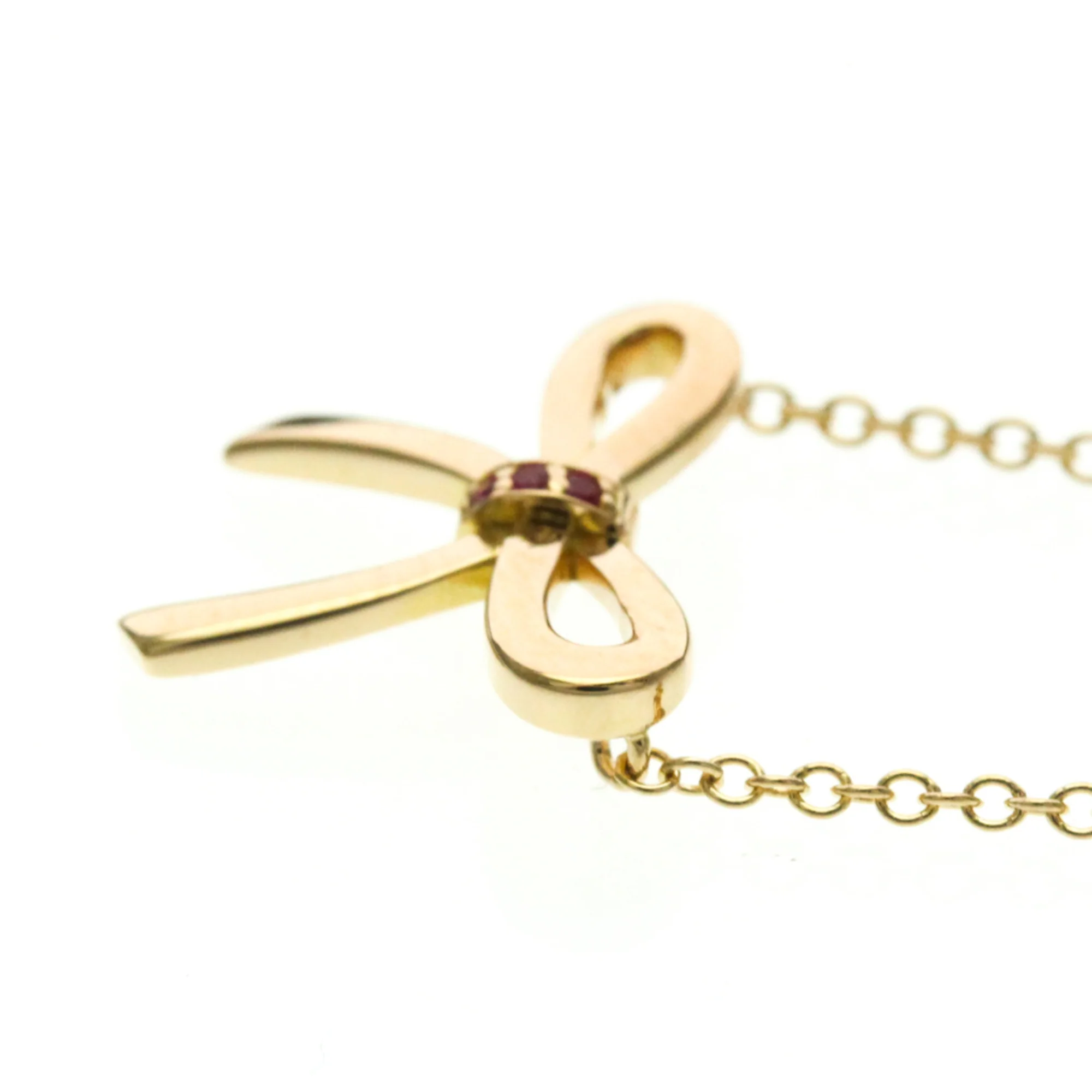 Pendant Necklace 18K Rose Gold With Sapphire - Image 3