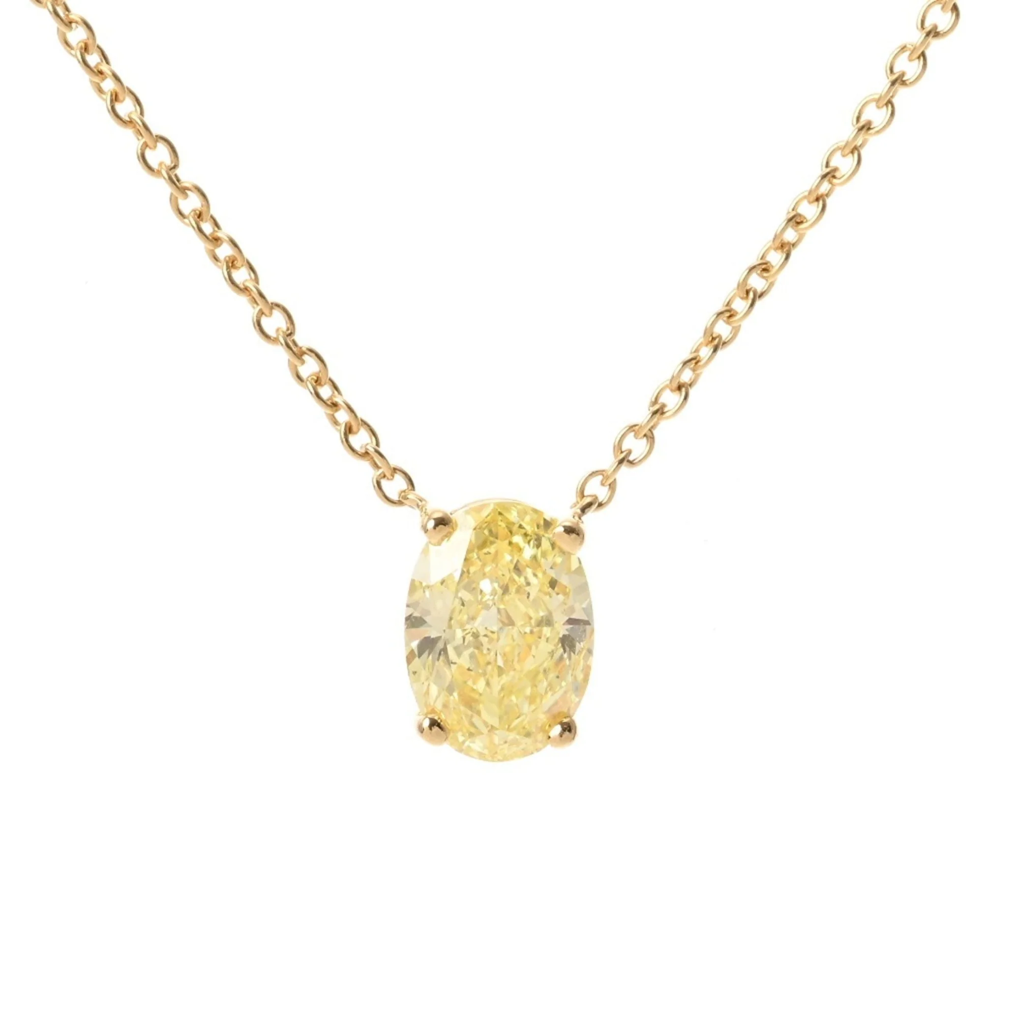 Pendant Necklace 18K Yellow Gold With Diamond - Image 2