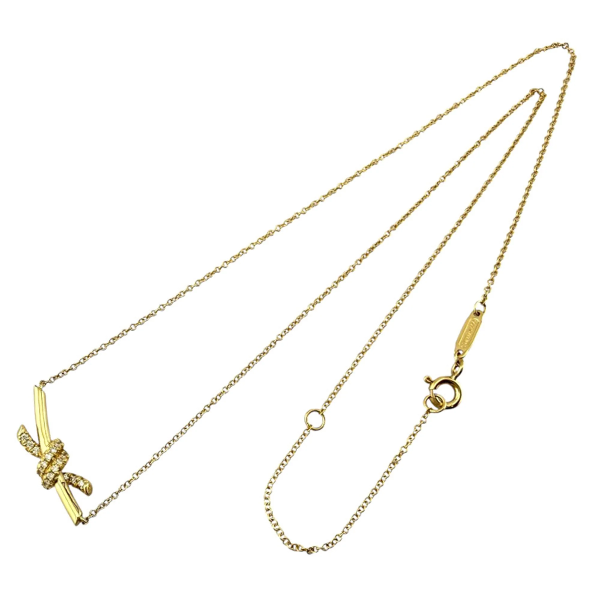 Pendant Necklace 18K Yellow Gold with Diamond - Image 9