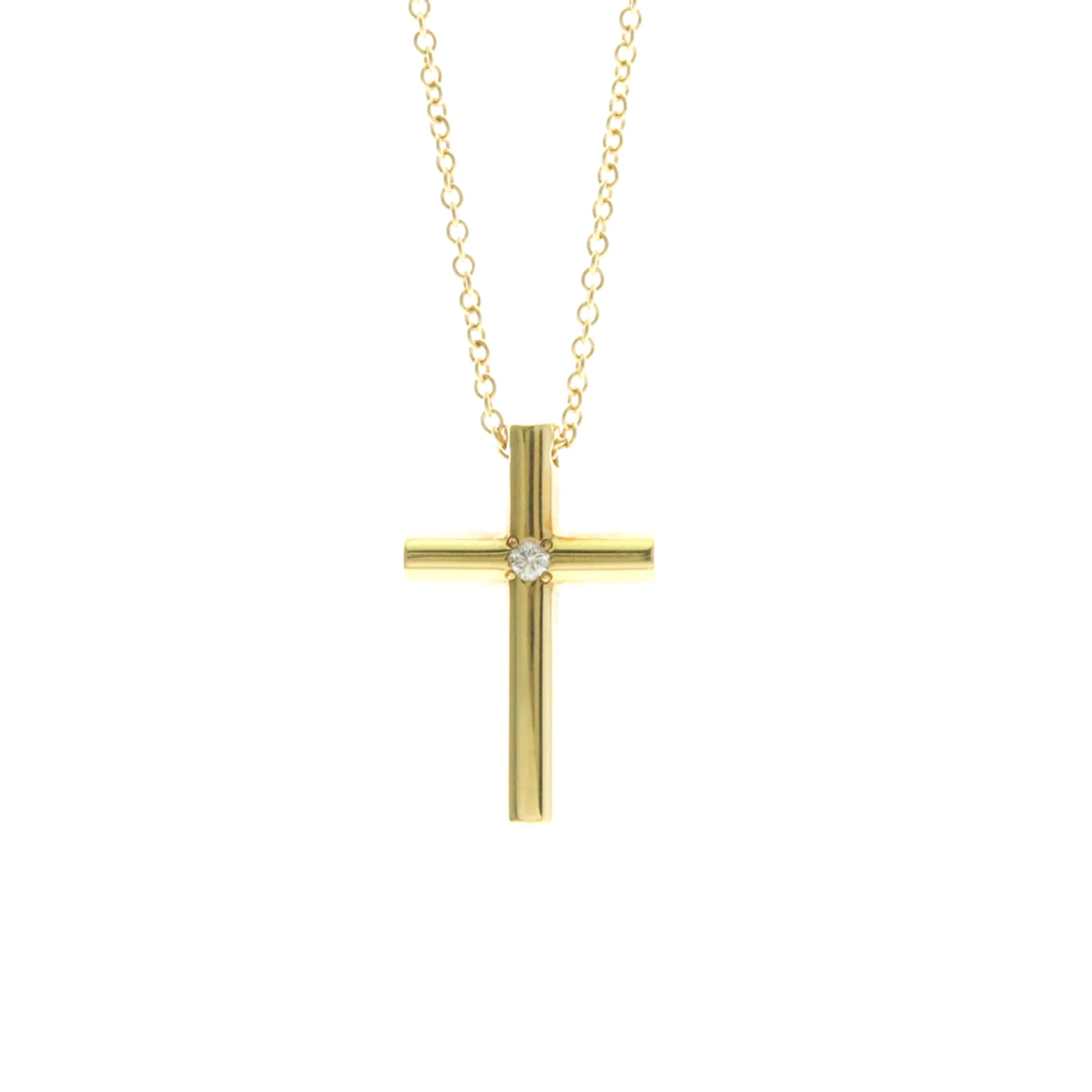 Pendant Necklace 18K Yellow Gold with Diamond