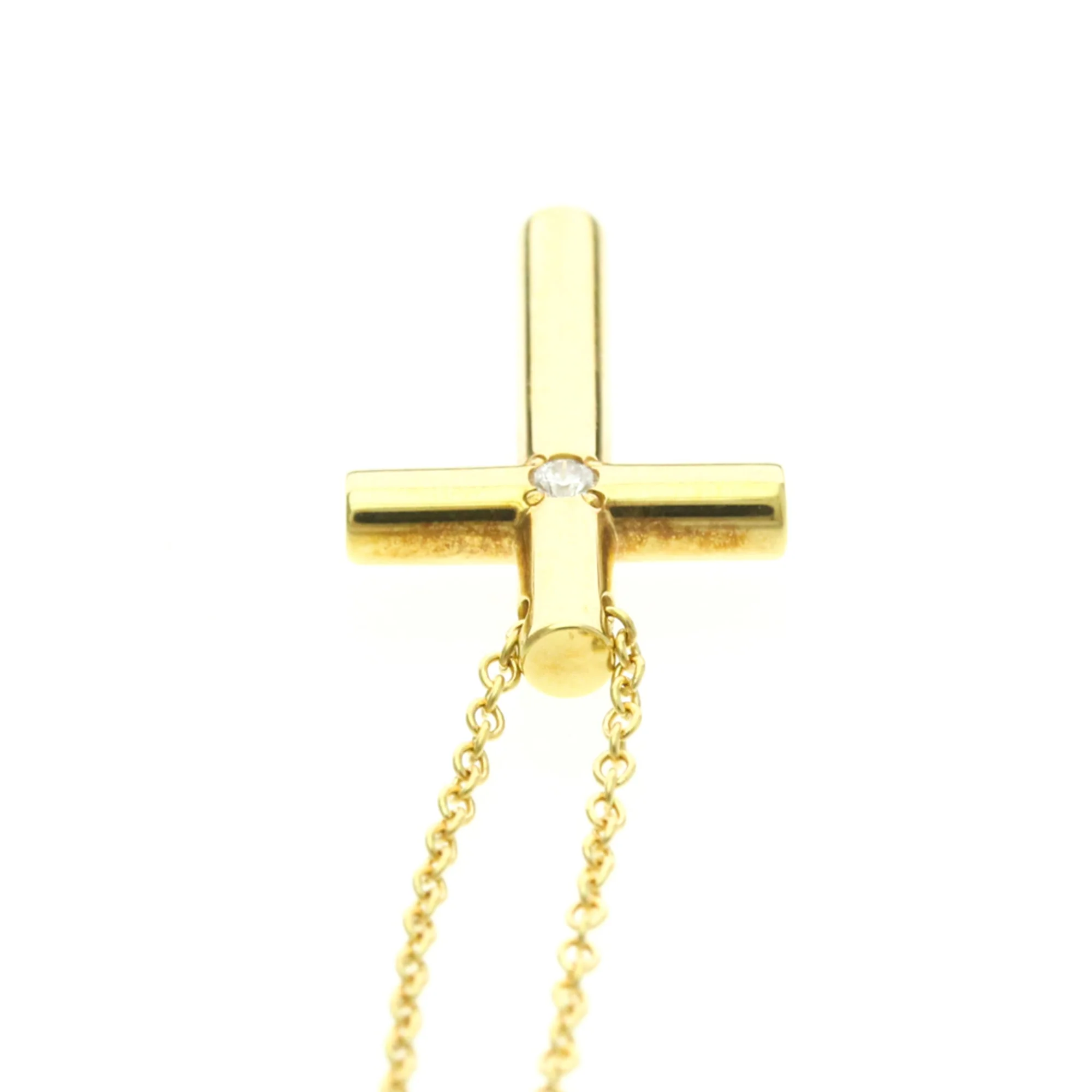 Pendant Necklace 18K Yellow Gold with Diamond - Image 6