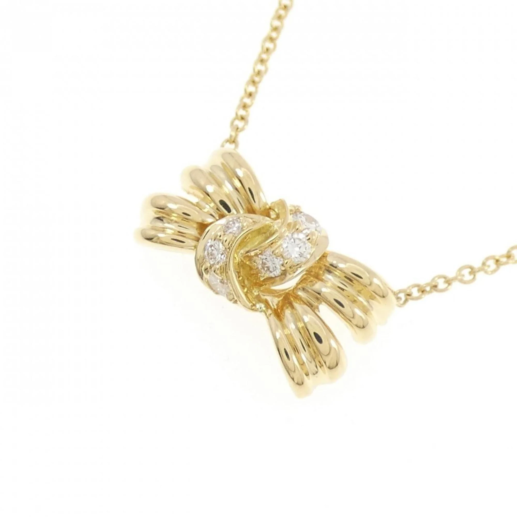 Pendant Necklace 18K Yellow Gold with Diamond - Image 3