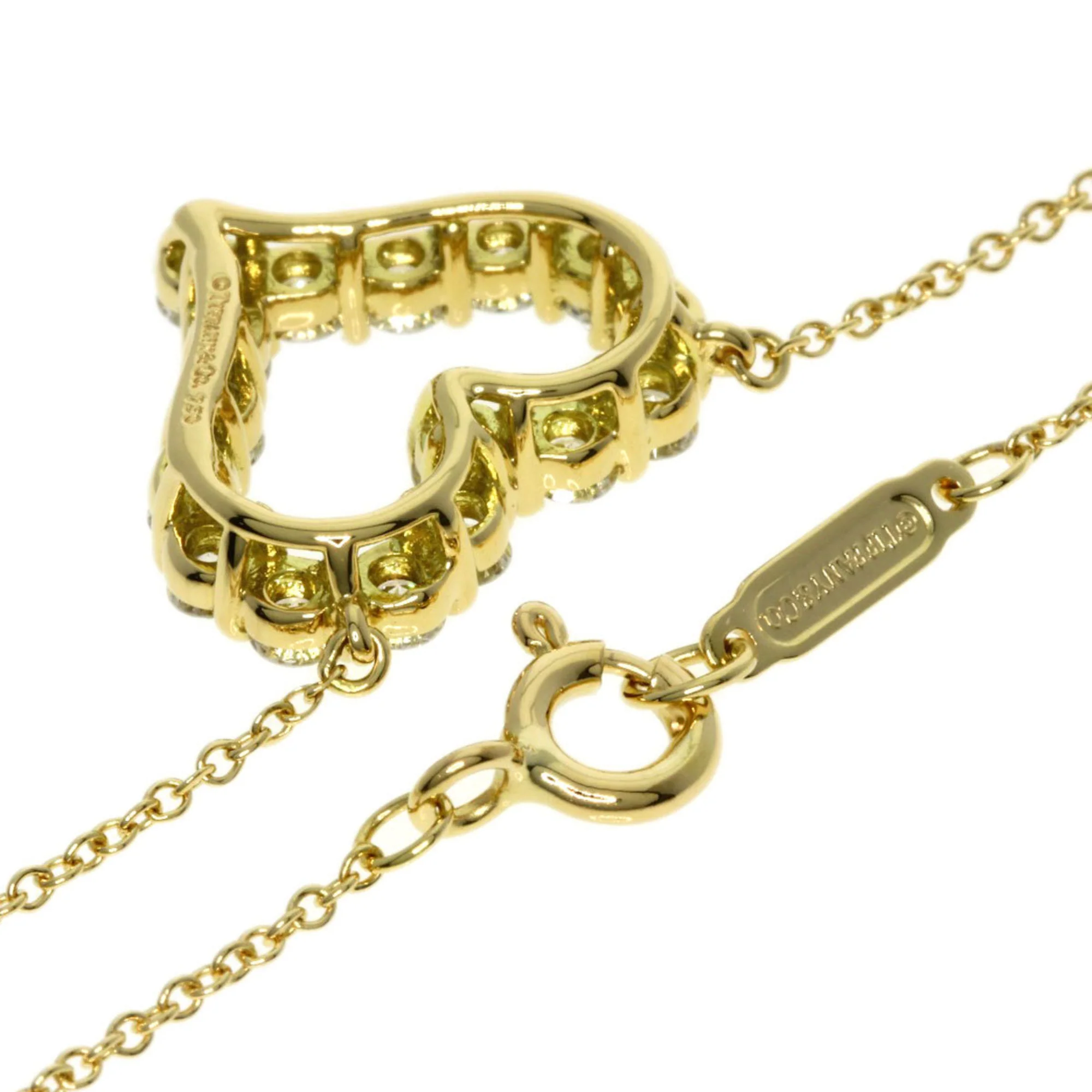 Pendant Necklace 18K Yellow Gold with Diamond - Image 2