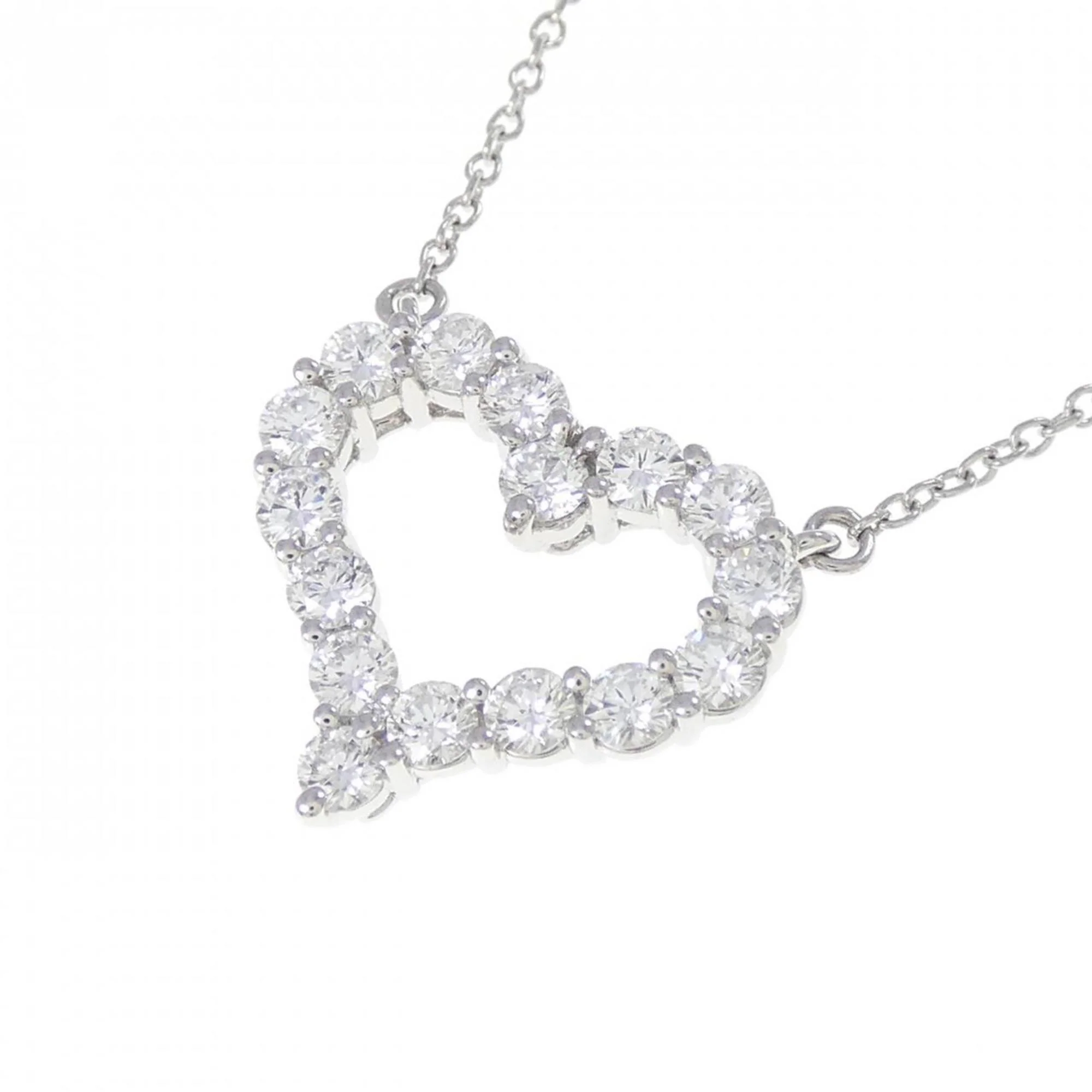 Pendant Necklace Platinum Small with Diamond - Image 3