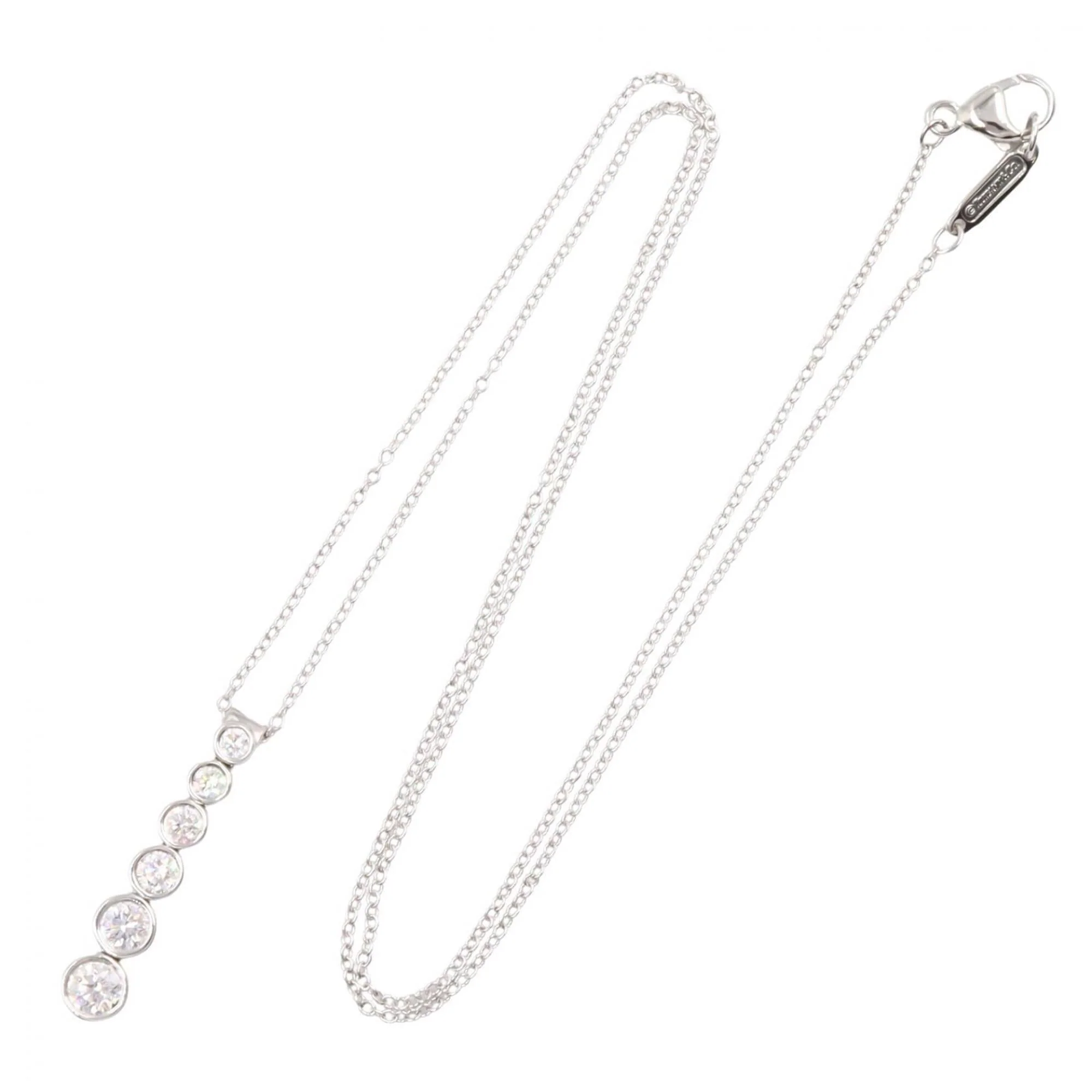 Pendant Necklace Platinum with Diamond - Image 2