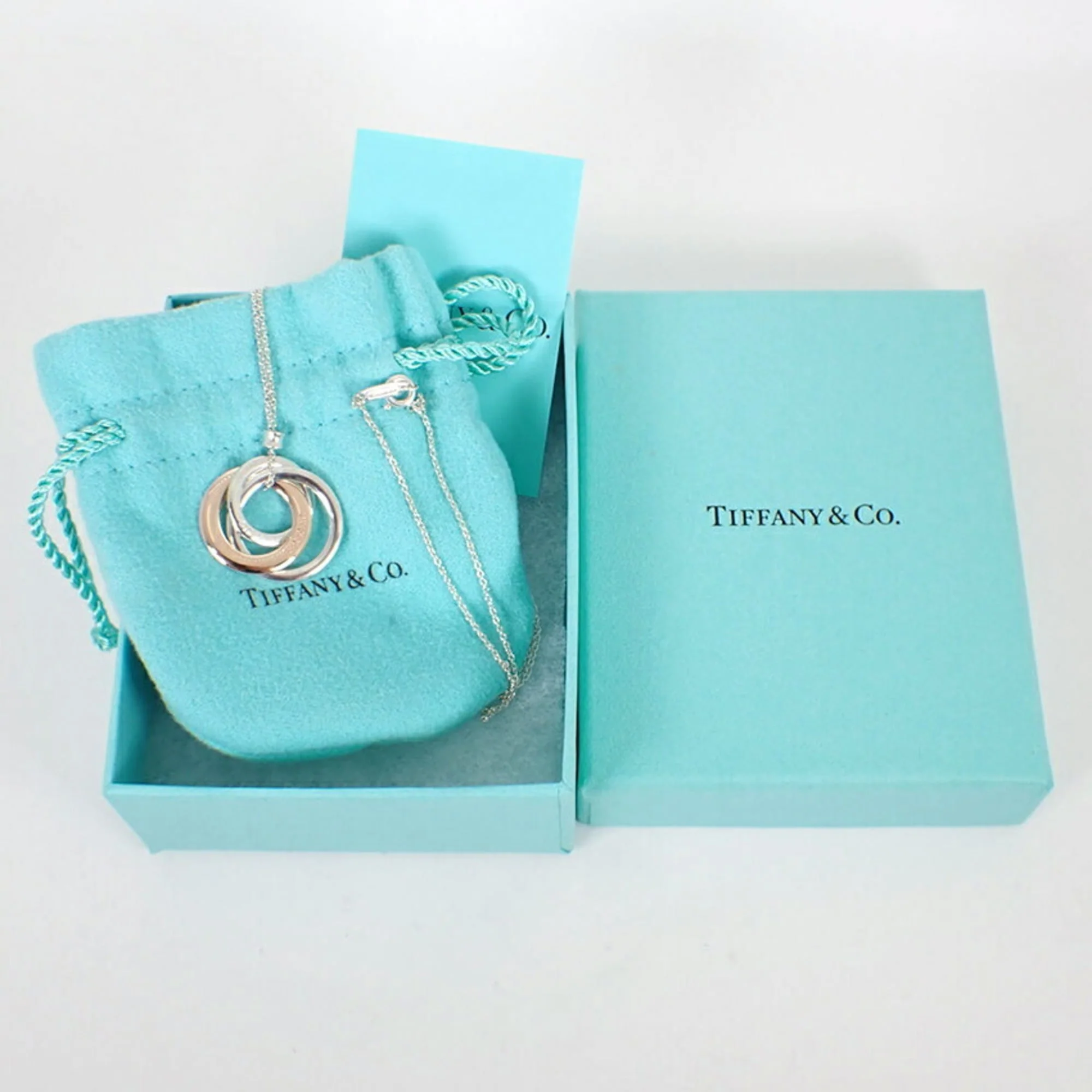 Pendant Necklace Sterling Silver 1837 Interlocking Circle - Image 9
