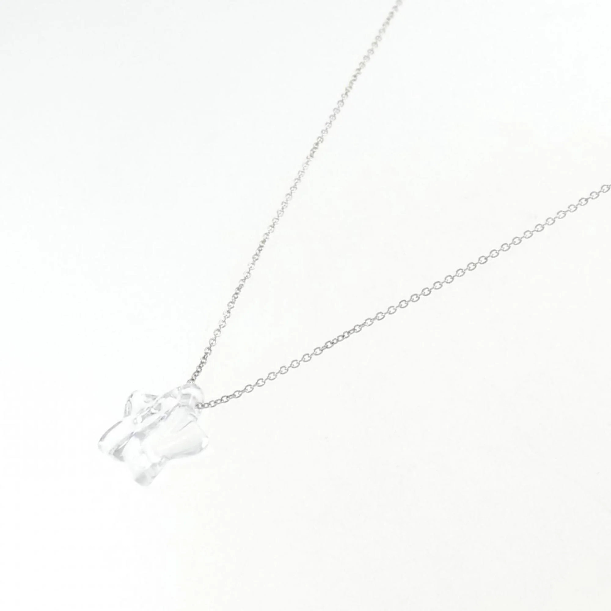 Pendant Necklace Sterling Silver with Crystal - Image 2