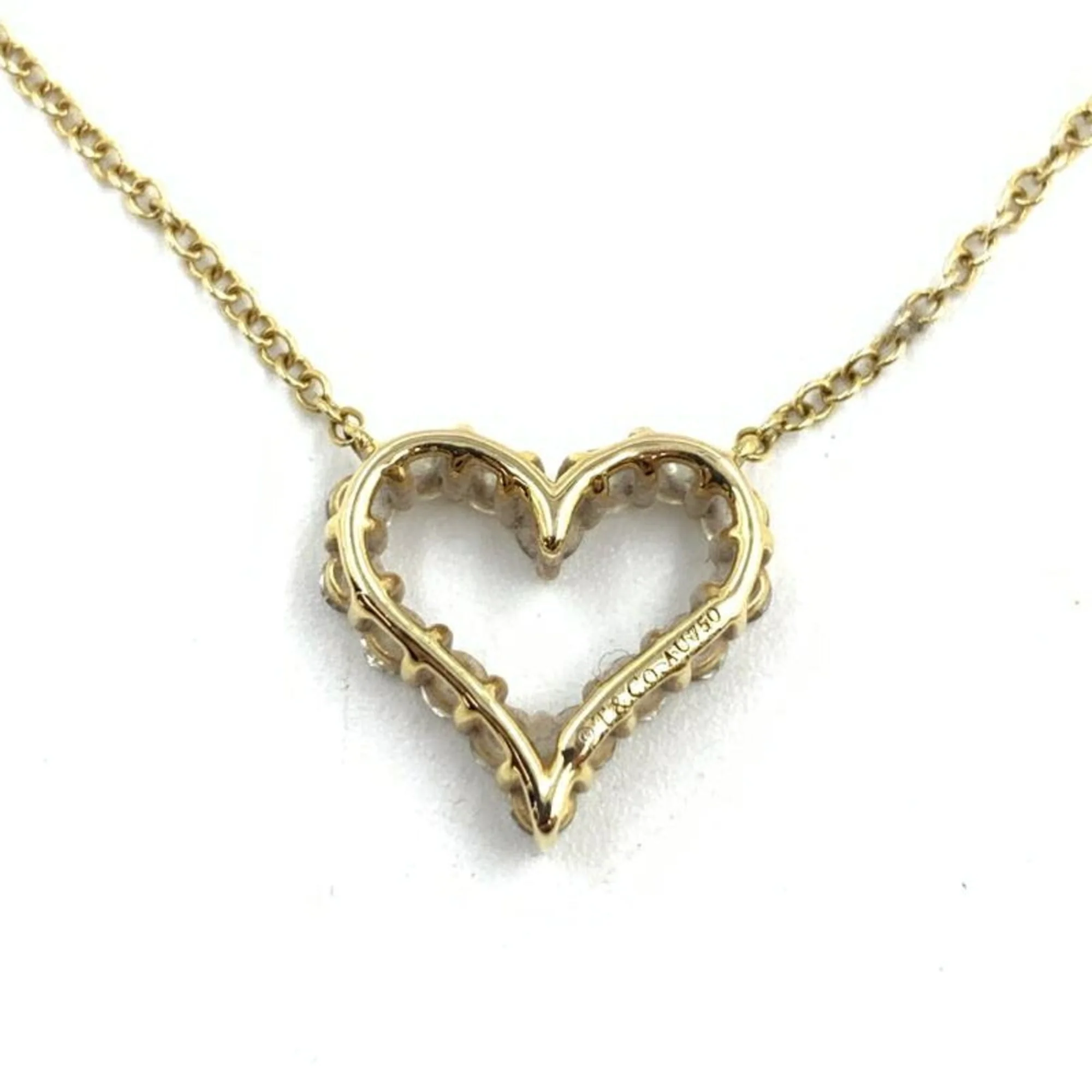 Sentimental Heart Pendant Necklace 18K Yellow Gold - Image 2