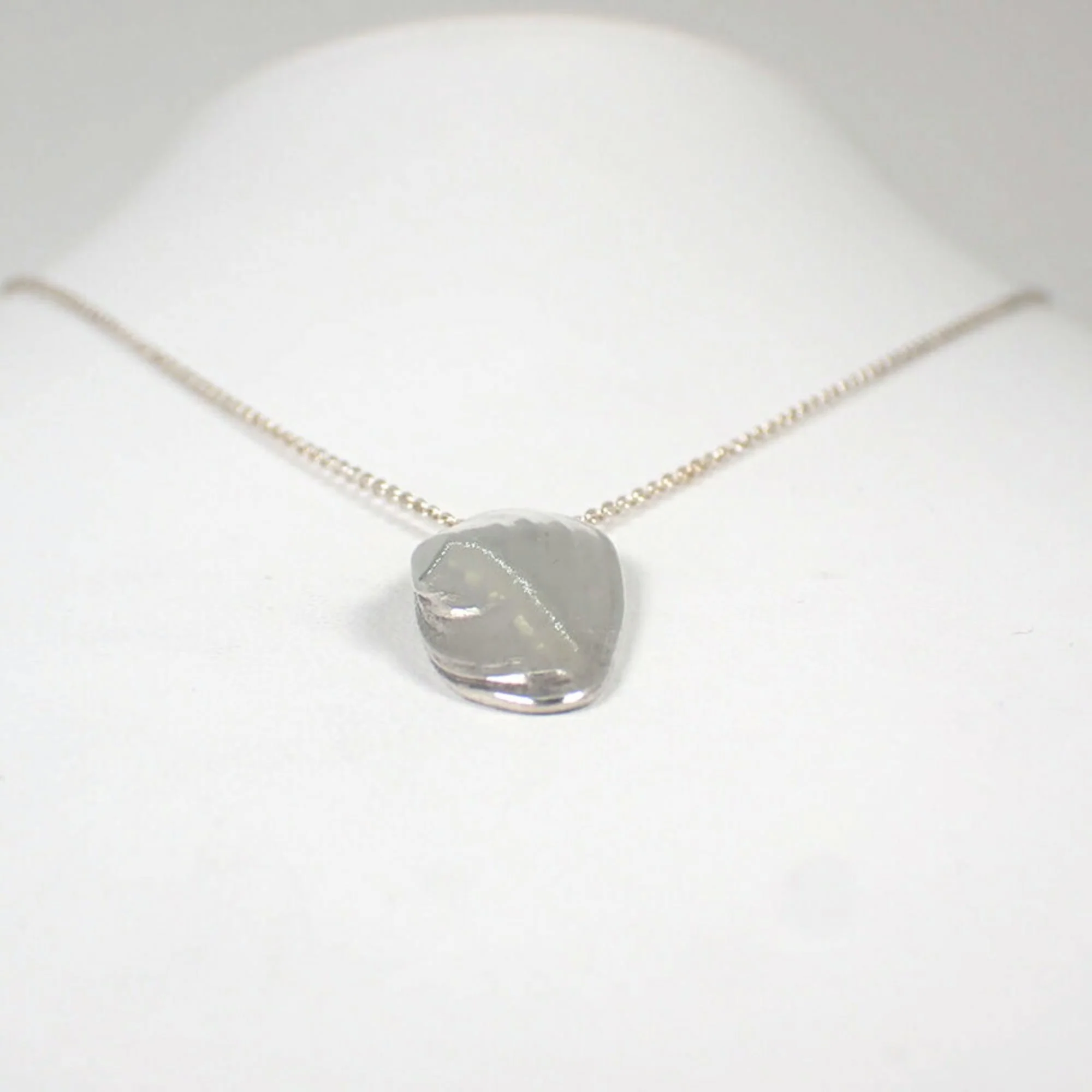 Shell Oyster Pendant Necklace Sterling Silver - Image 5