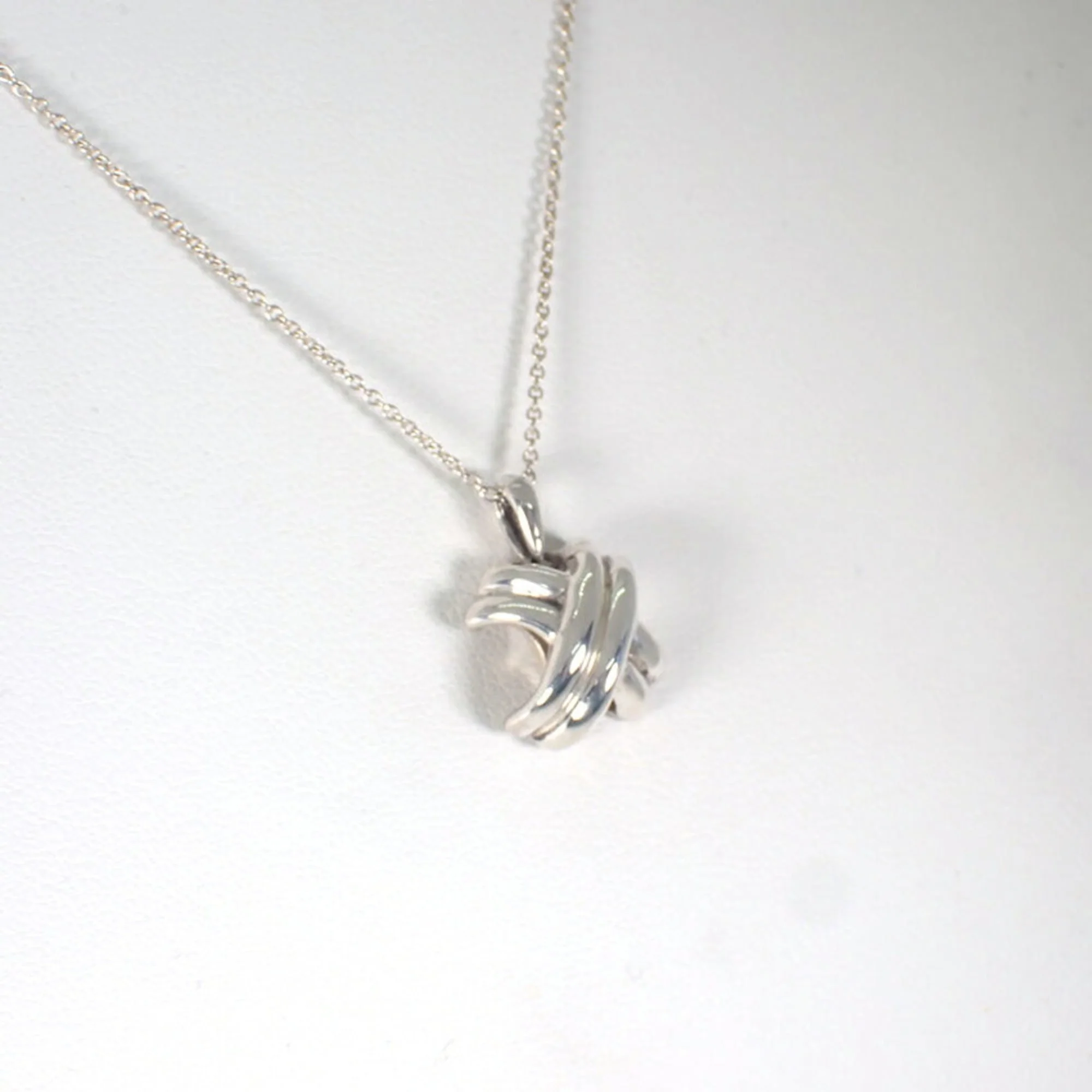 Signature Cross Pendant Necklace Sterling Silver - Image 4