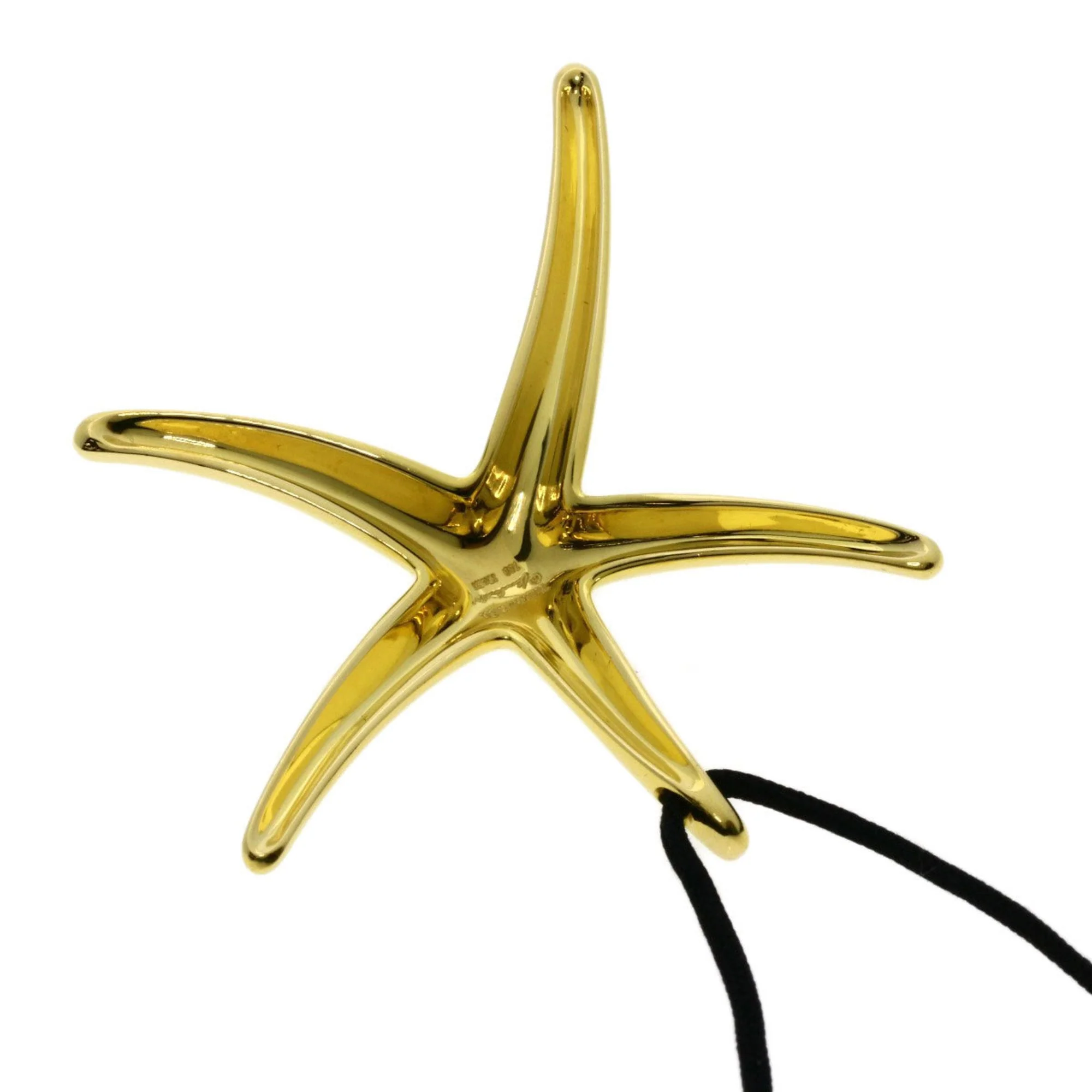 Starfish Pendant Necklace 18K Yellow Gold - Image 2