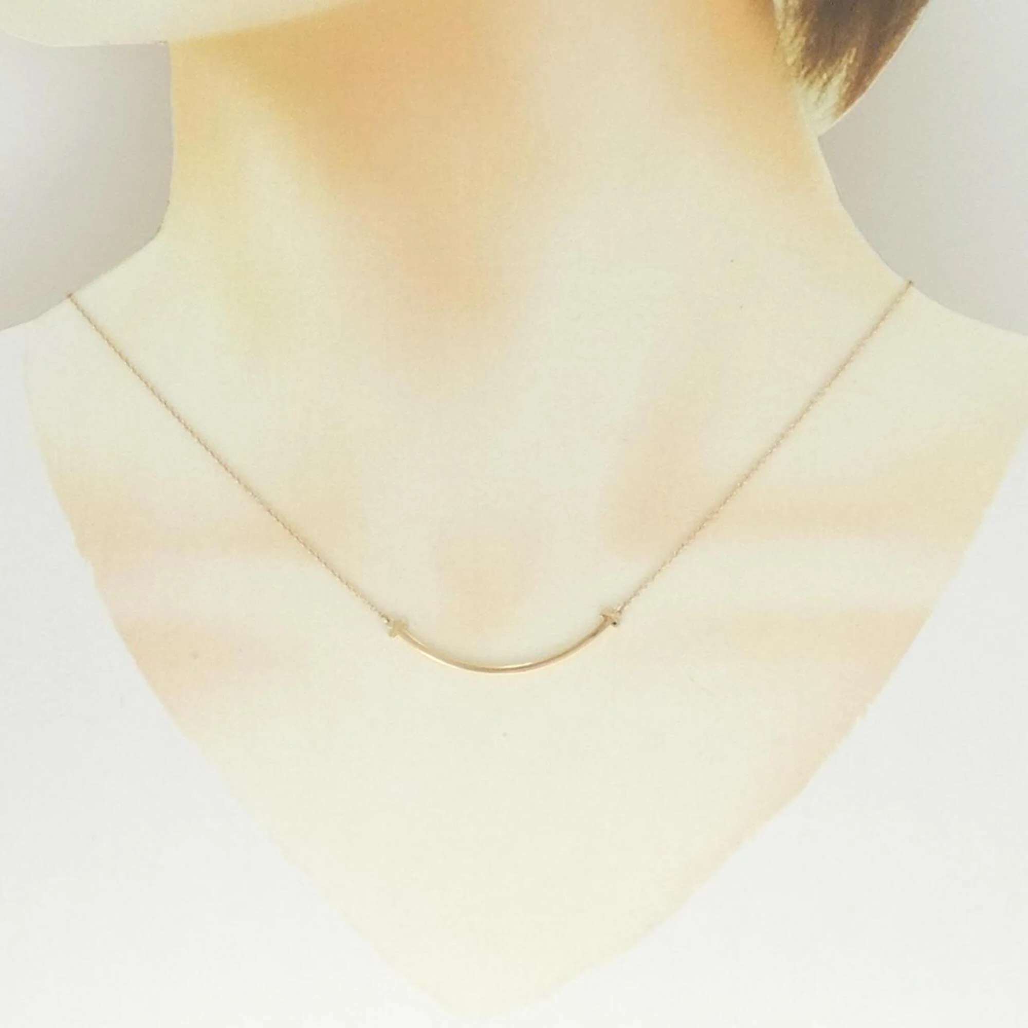 T Smile Pendant Necklace 18K Rose Gold - Image 5