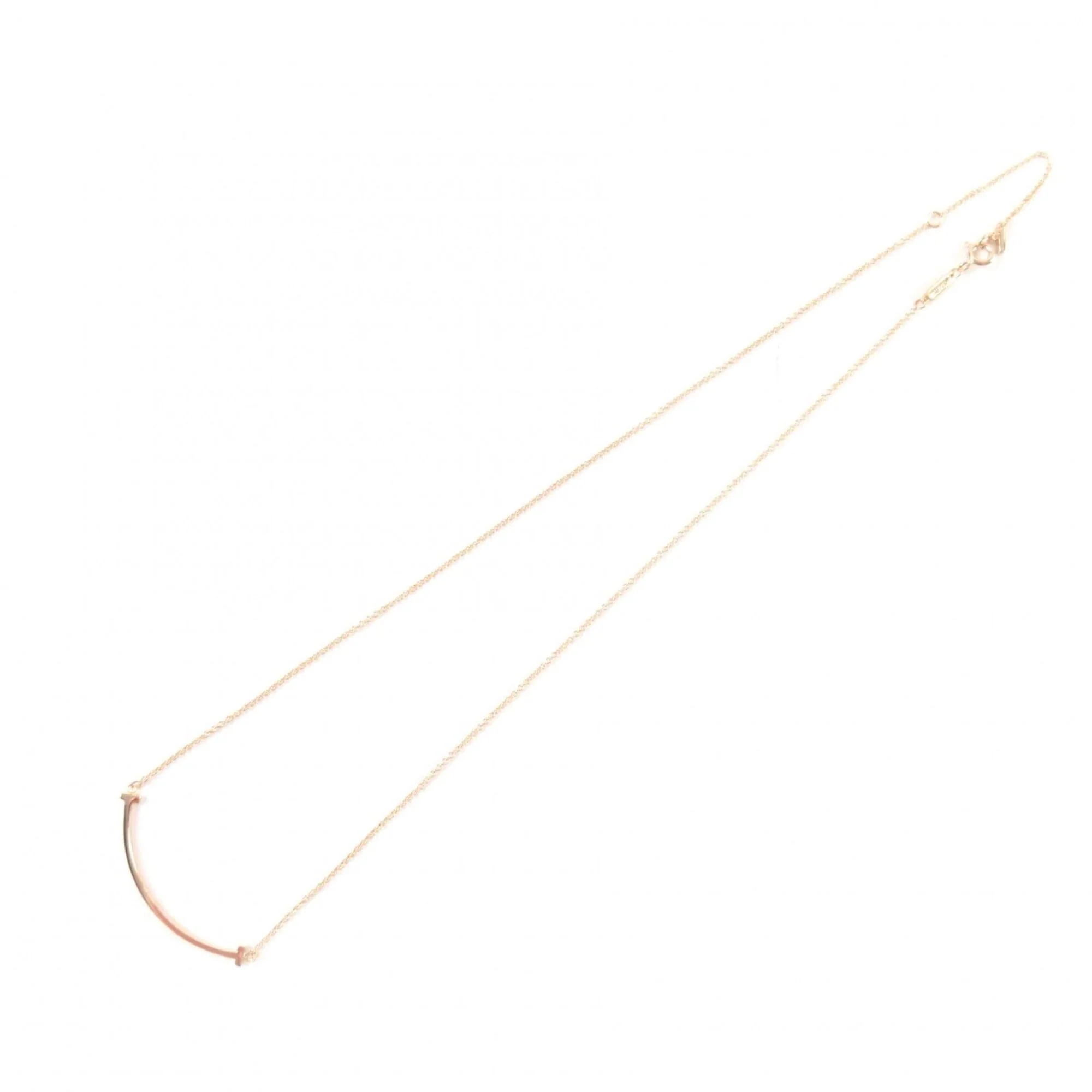 T Smile Pendant Necklace 18K Rose Gold - Image 5