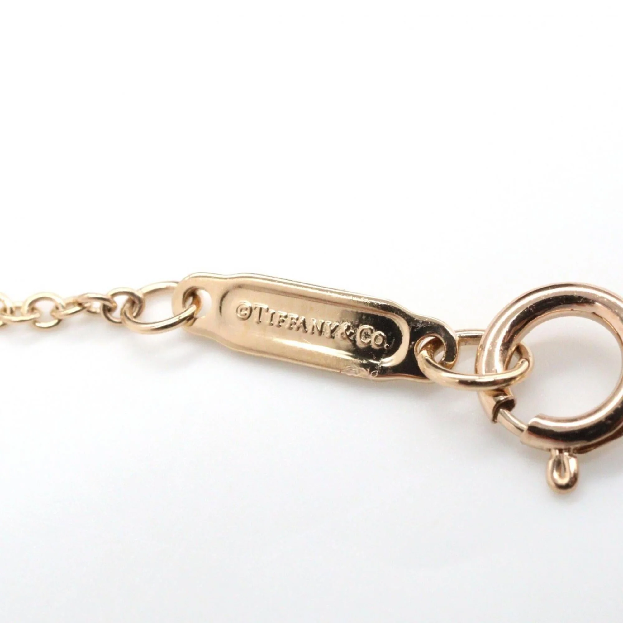 T Smile Pendant Necklace 18K Rose Gold with Diamonds - Image 3