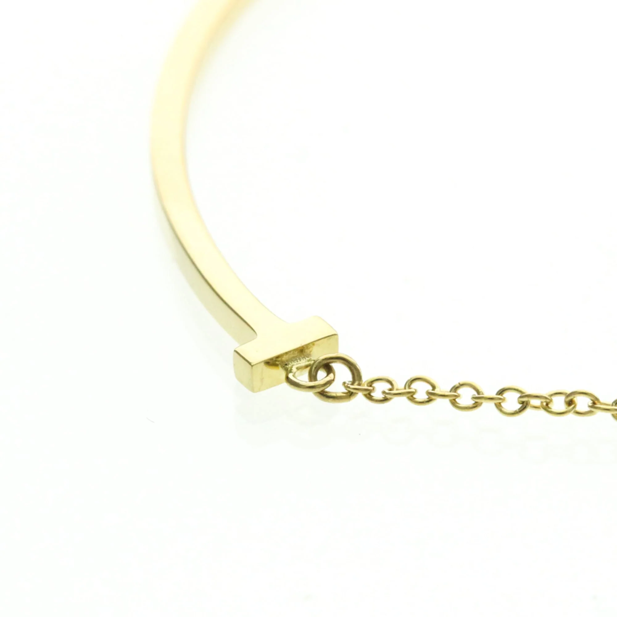 T Smile Pendant Necklace 18K Yellow Gold - Image 3