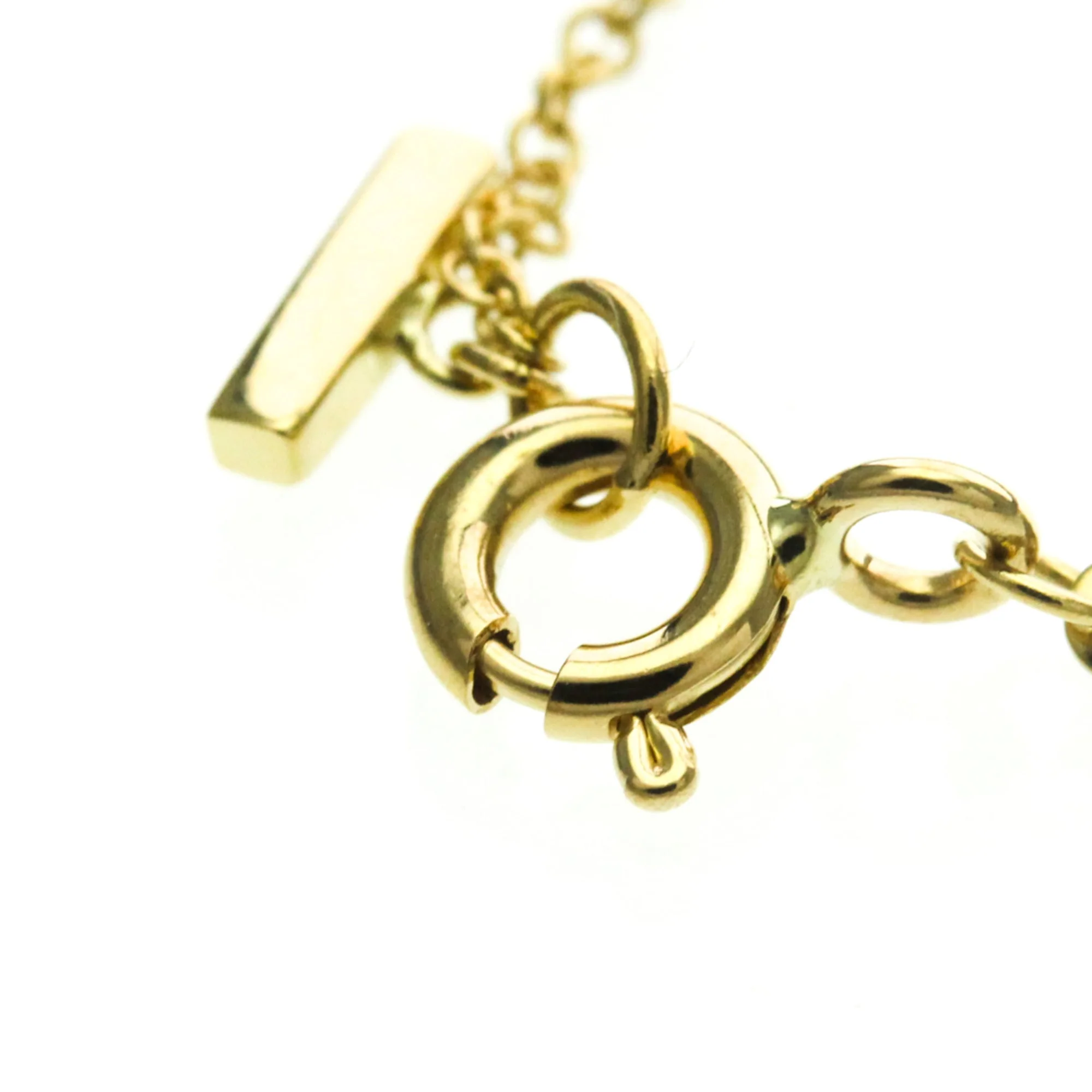 T Smile Pendant Necklace 18K Yellow Gold - Image 9