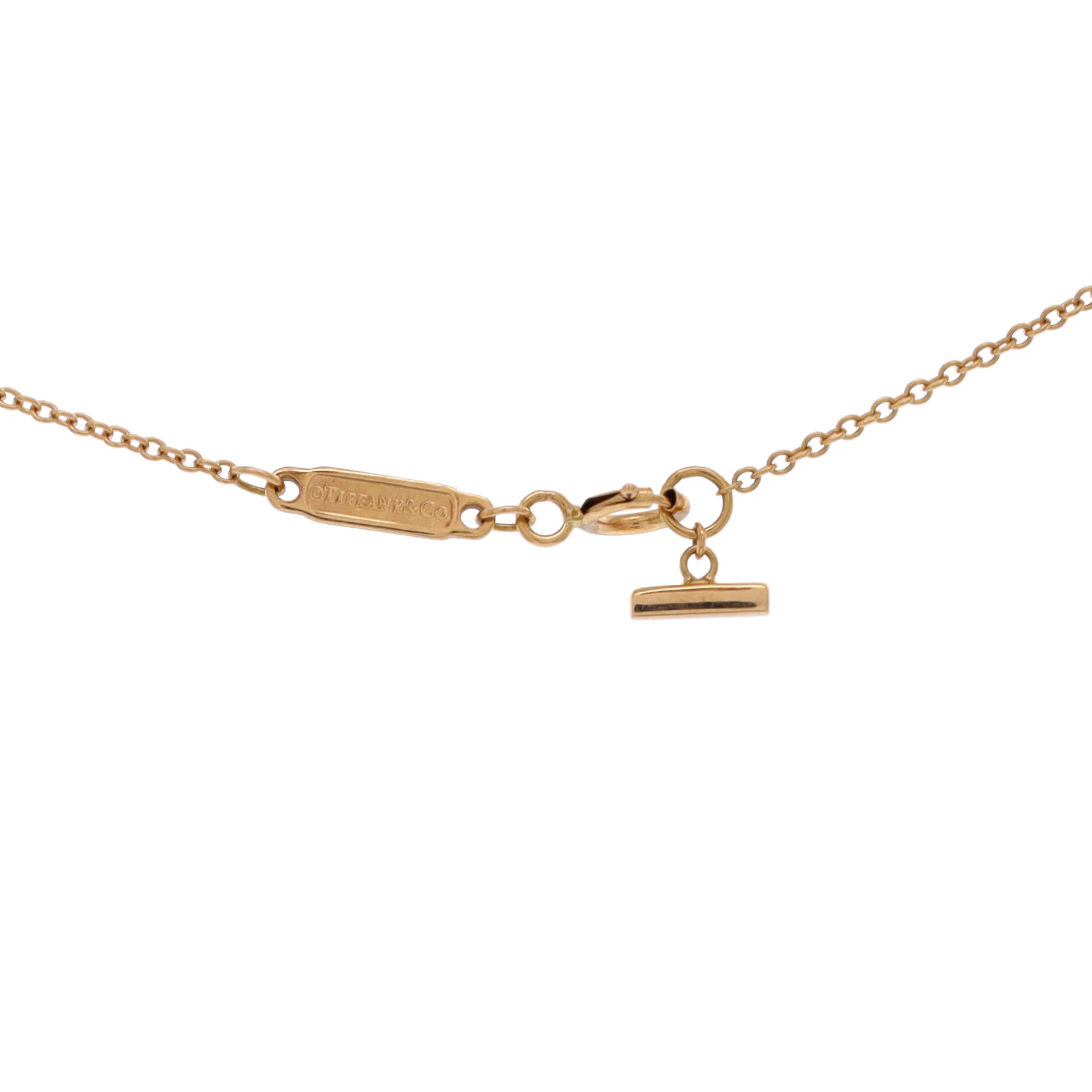 T Smile Pendant Necklace 18K Yellow Gold with Diamonds Mini - Image 3