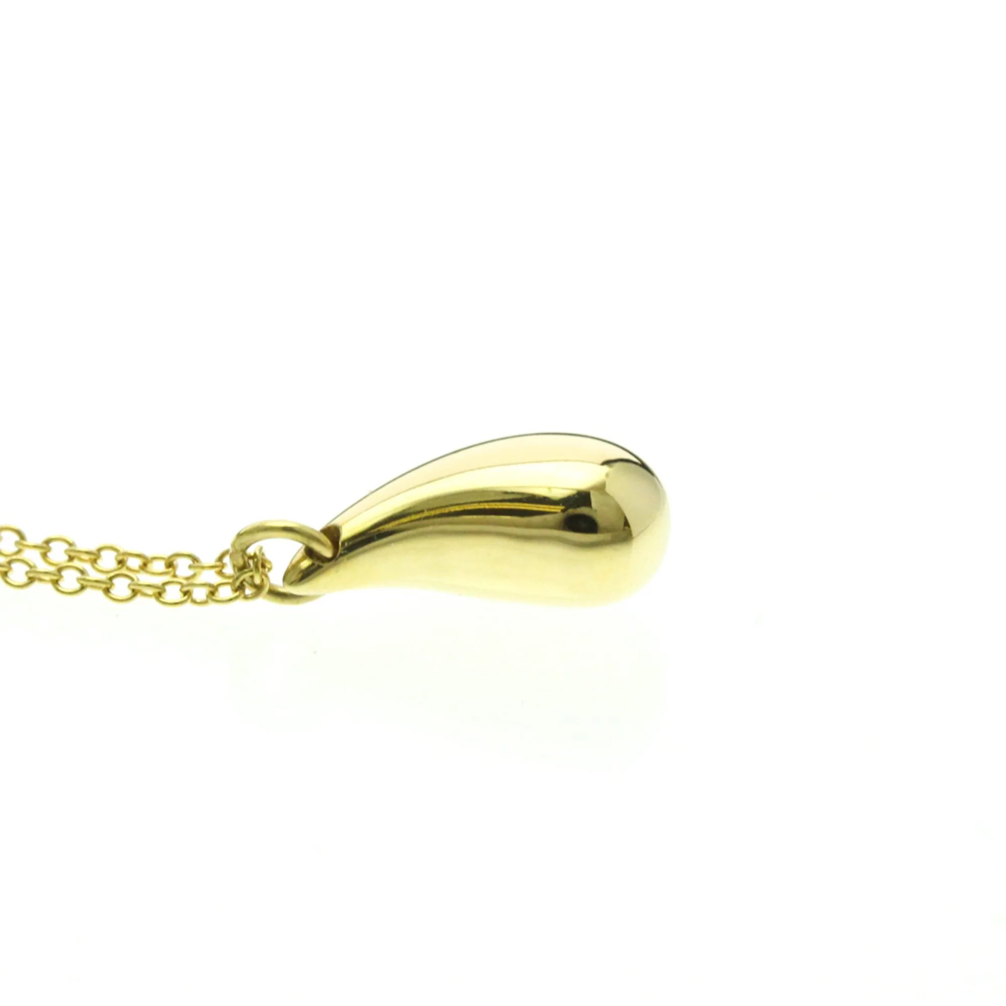 Teardrop Pendant Necklace 18K Yellow Gold - Image 5