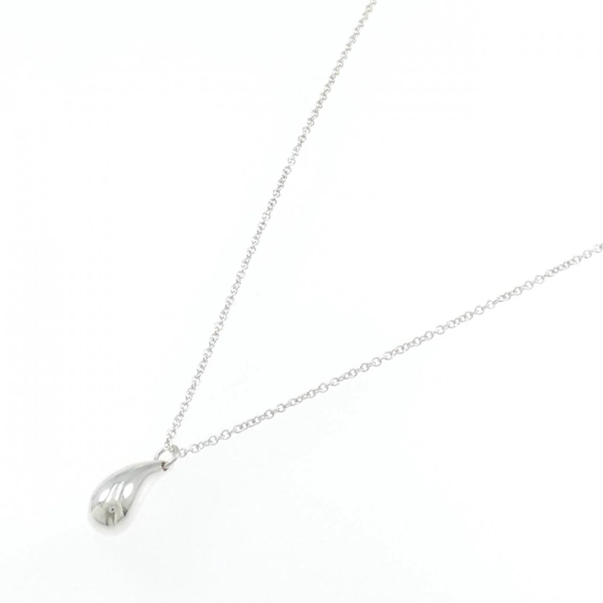 Teardrop Pendant Necklace Sterling Silver - Image 2