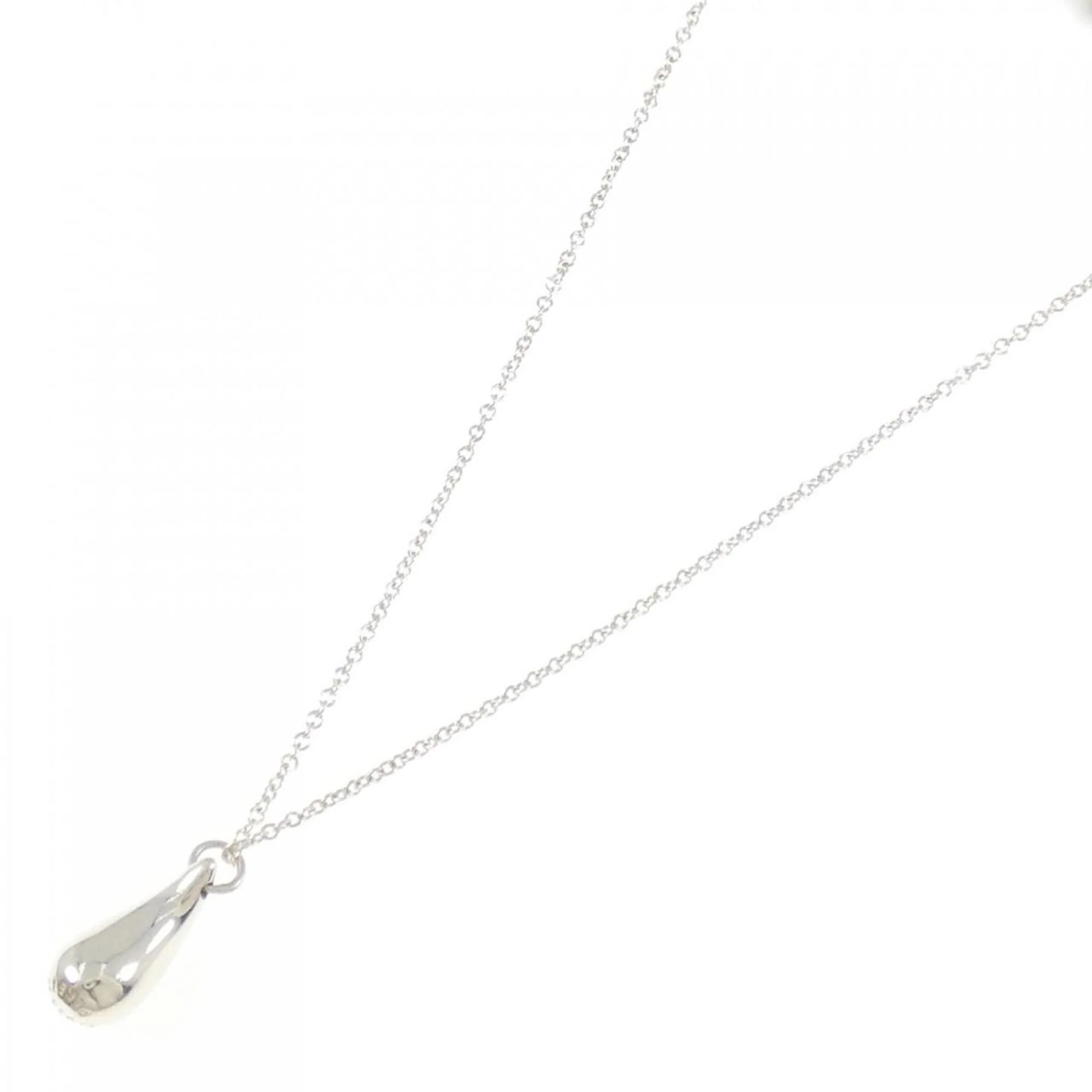Teardrop Pendant Necklace Sterling Silver - Image 2