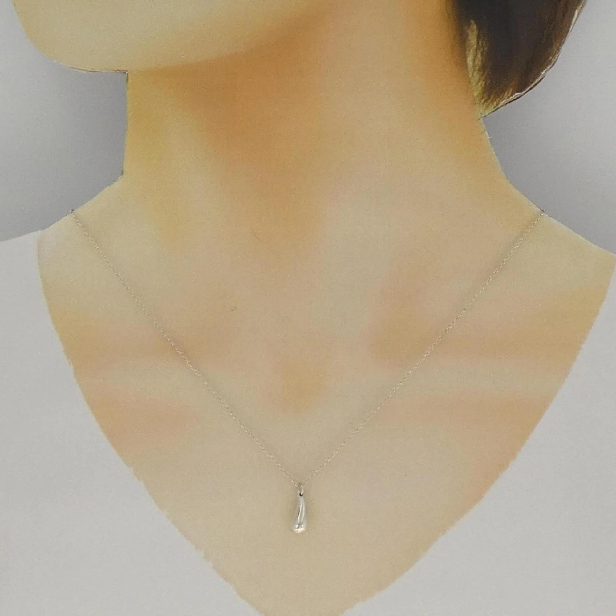 Teardrop Pendant Necklace Sterling Silver - Image 6
