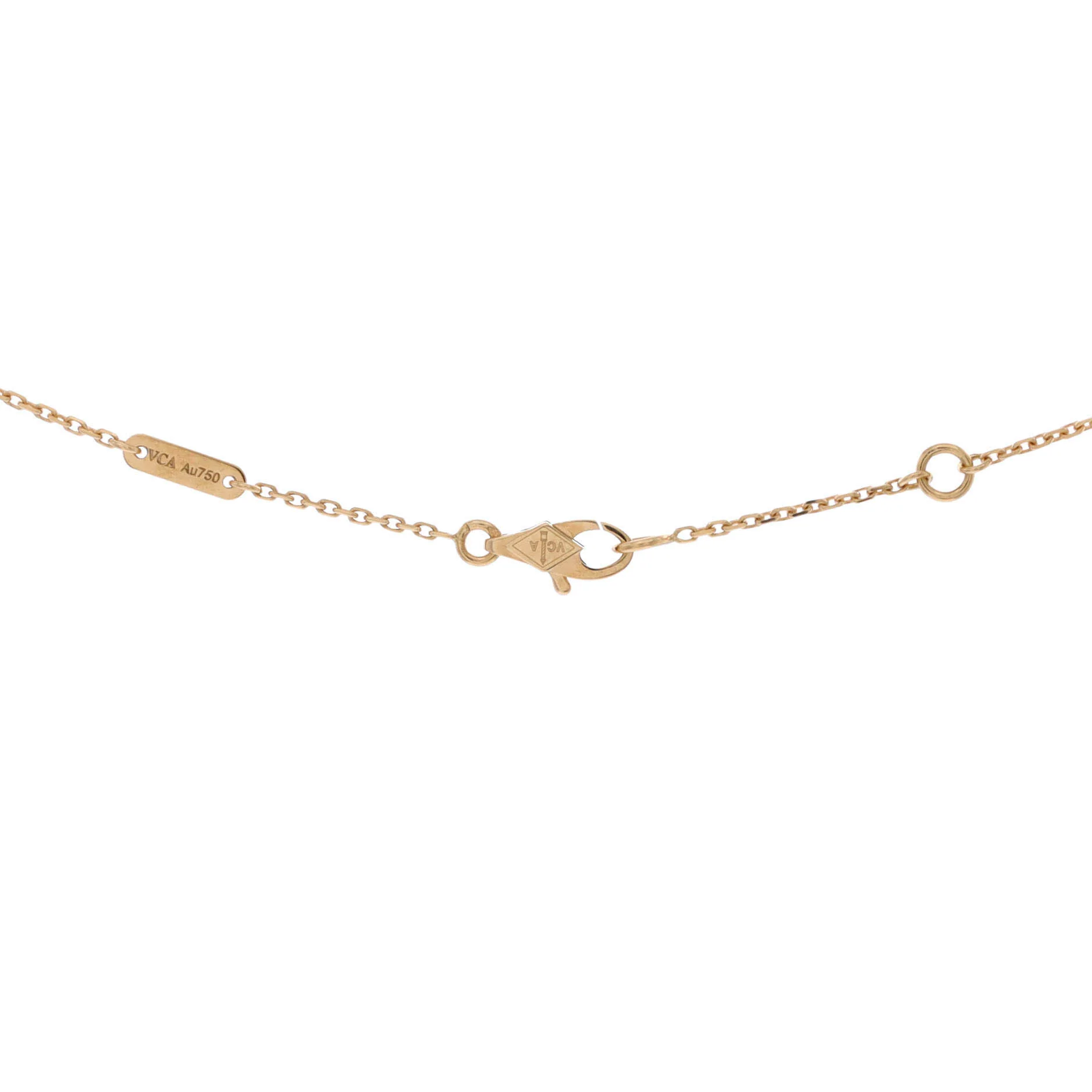 Frivole Pendant Necklace 18K Yellow Gold and Emerald Mini - Image 4